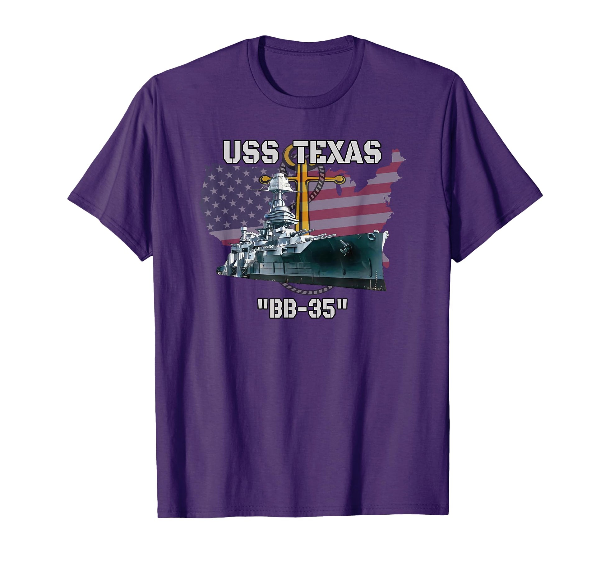 Uss Texas Bb 35 Battleship Veterans T-Shirt - Custom Art Print Men Women - T-Shirt, Sweatshirt, Hoodie