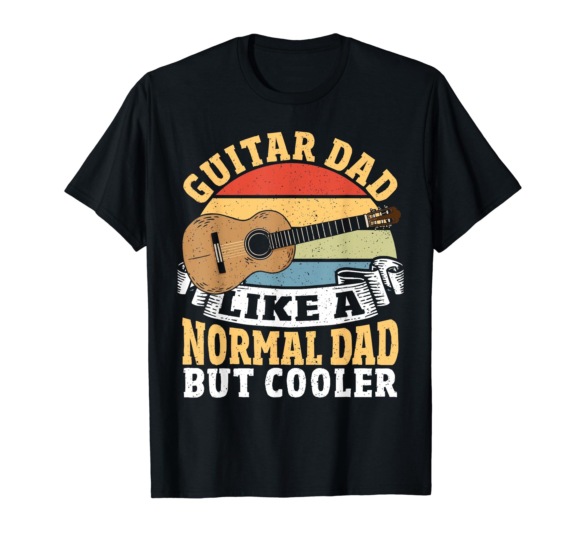 Guitar Dad Like Normal Dad But T-Shirt - Aesthetic Graphic for Adults - T-Shirt, Sweatshirt, Hoodie