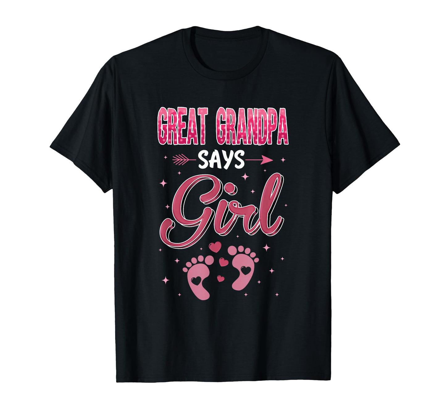 Gender Reveal Great Grandpa Says T-Shirt - Custom Art Print Unisex - T-Shirt, Sweatshirt, Hoodie