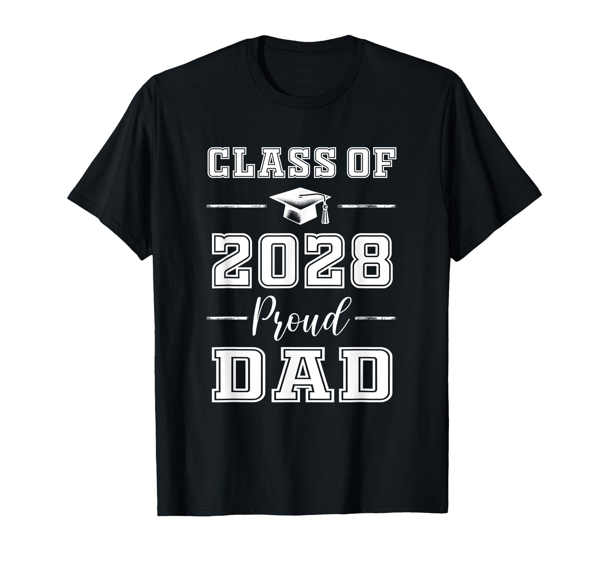 Senior Dad 2028 Proud Dad Class 2028 T-Shirt - Unique Graphic Men Women - T-Shirt, Sweatshirt, Hoodie