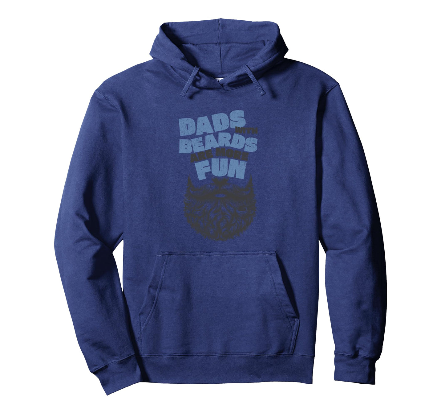 Dads Beards Are More Fun Bearded Hoodie - Aesthetic Graphic for Adults - T-Shirt, Sweatshirt, Hoodie