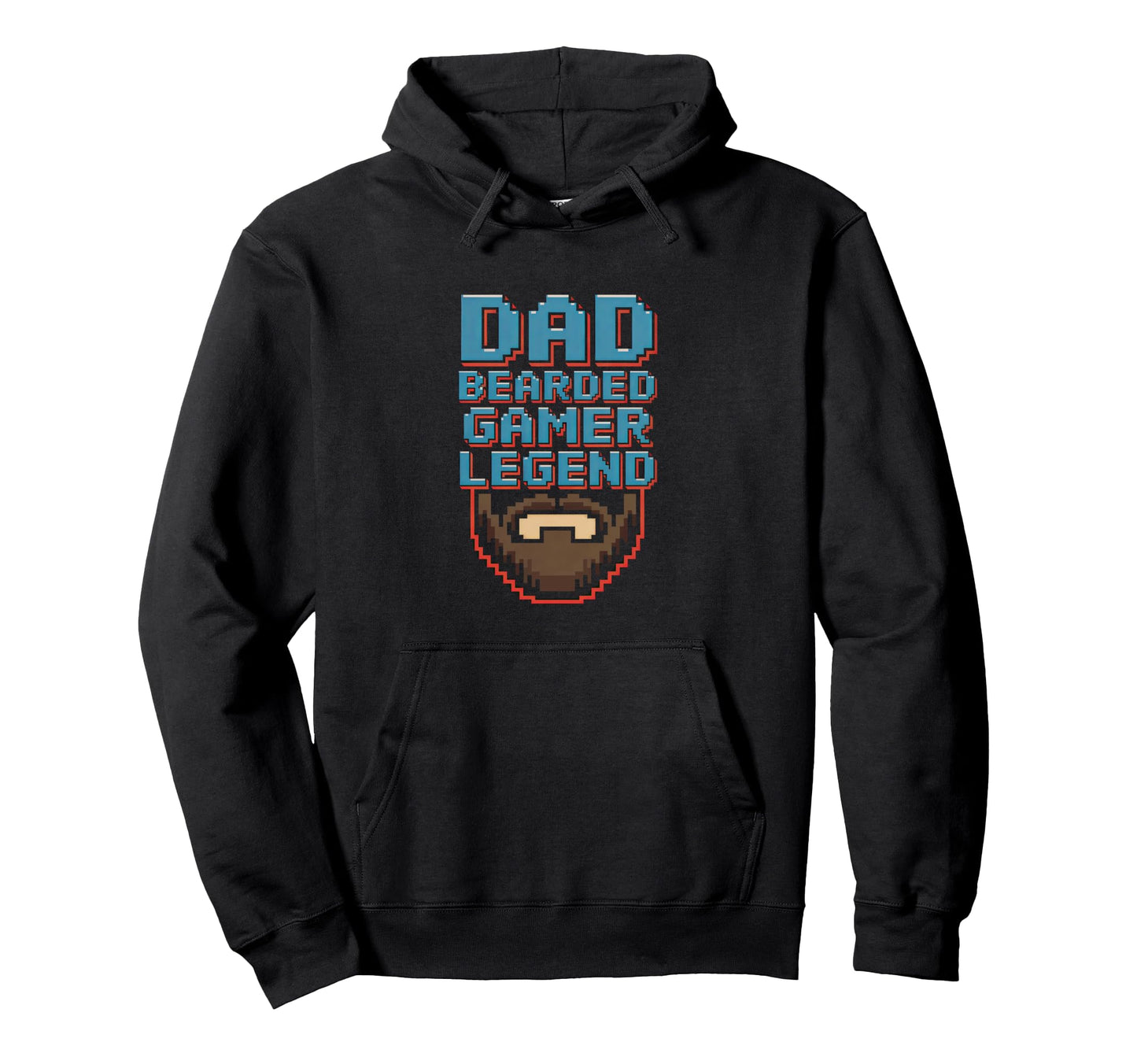 Funny Bearded Gamer Dad Gaming Dad Hoodie - Novelty Apparel Men Women - T-Shirt, Sweatshirt, Hoodie
