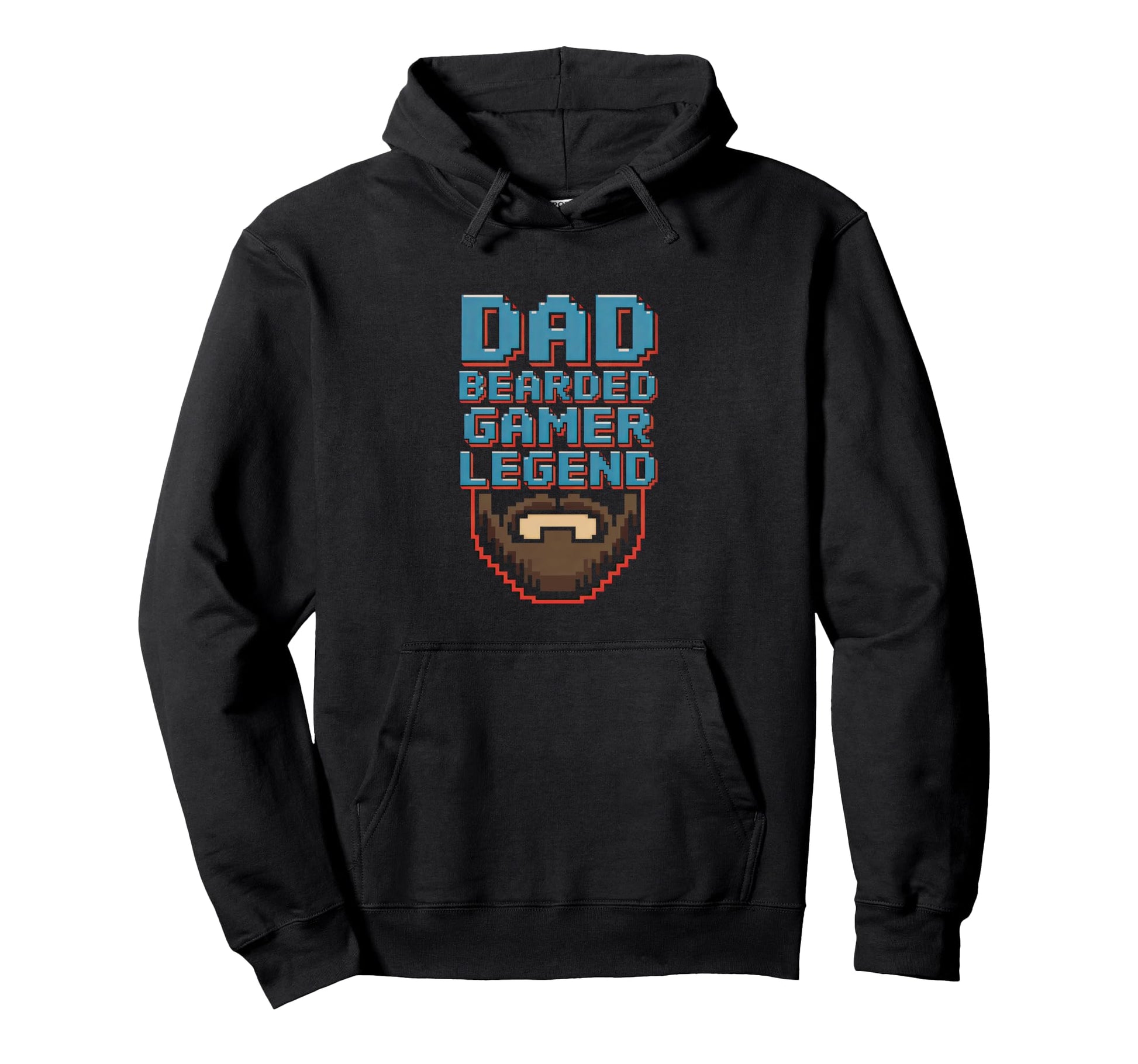 Funny Bearded Gamer Dad Gaming Dad Hoodie - Novelty Apparel Men Women - T-Shirt, Sweatshirt, Hoodie