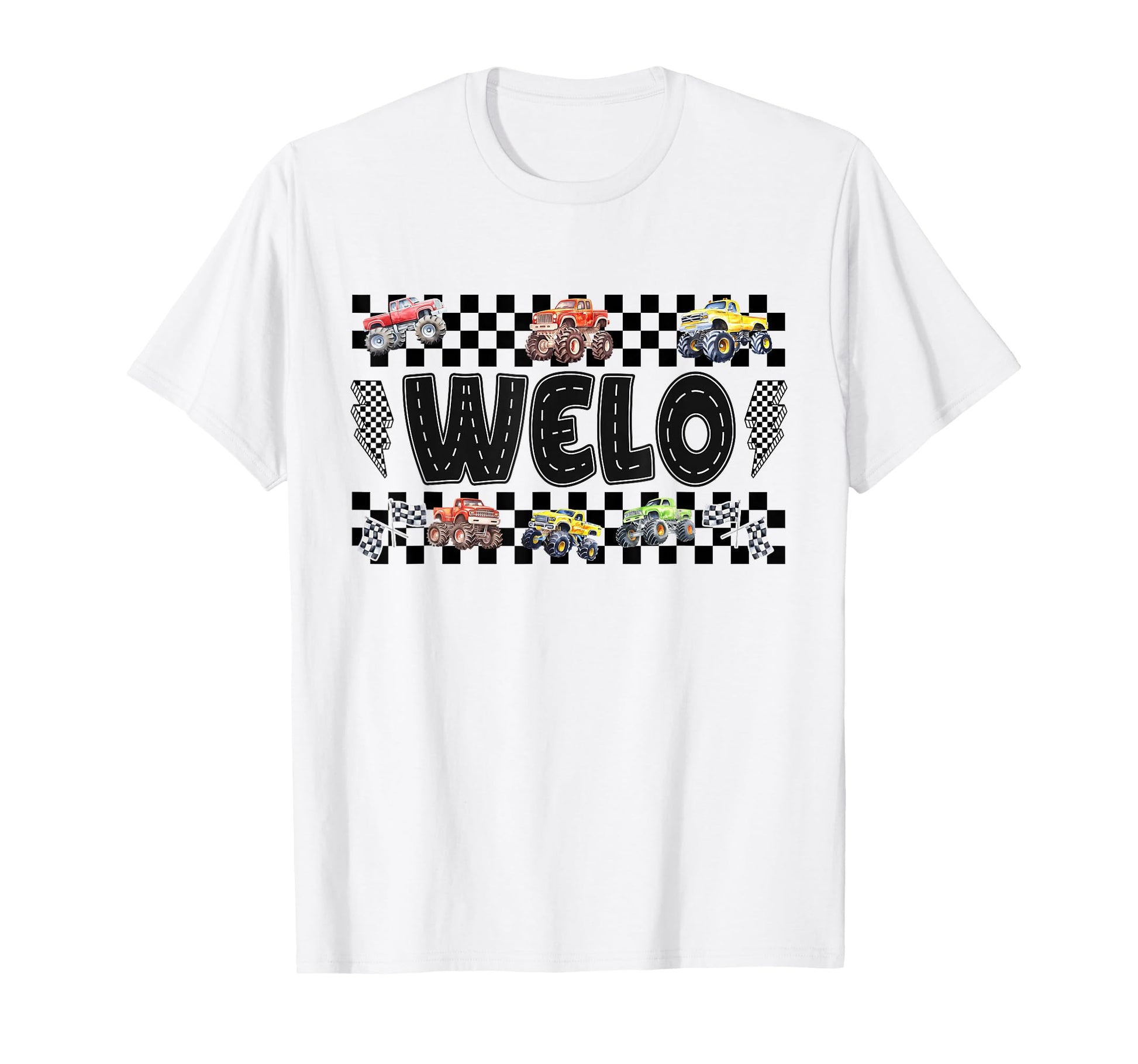 Welo Monster Truck Family Crew T-Shirt - Unique Graphic for Adults - T-Shirt, Sweatshirt, Hoodie