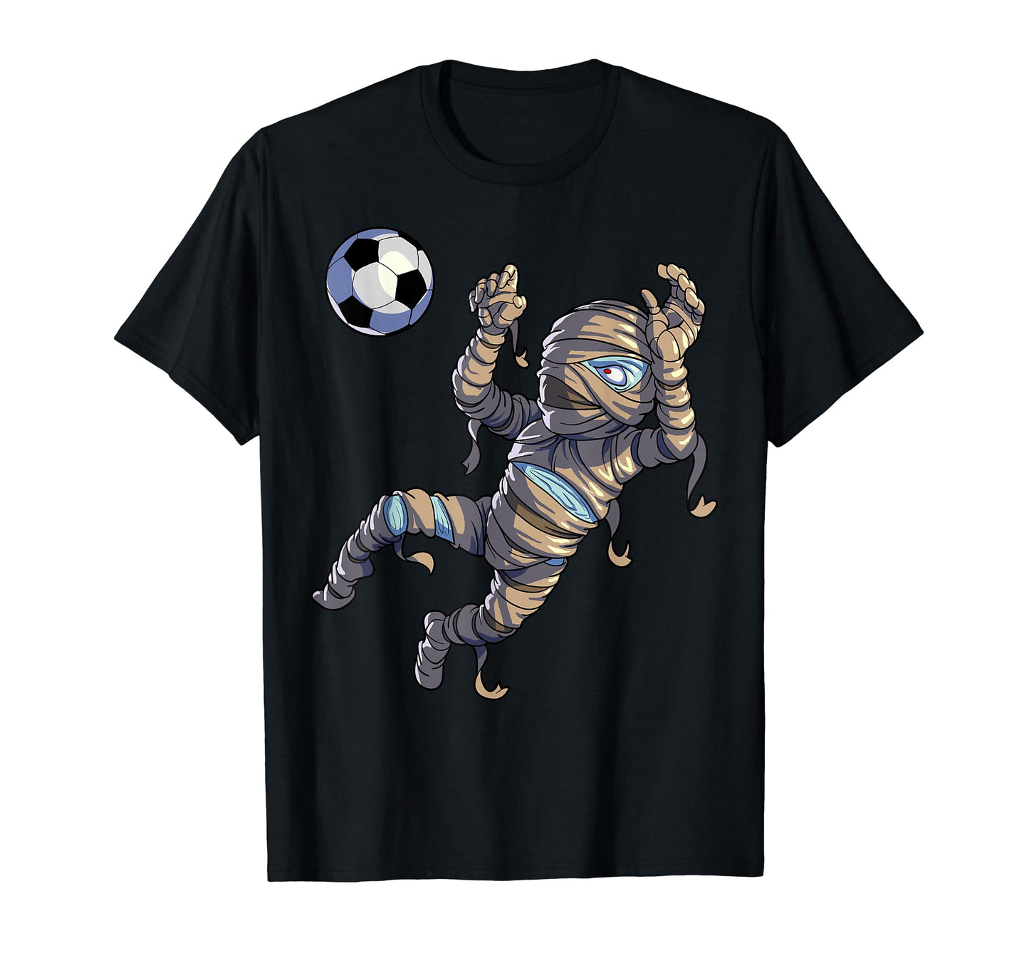 Soccer Mummy Halloween Soccer T-Shirt - Casual Everyday Wear for Adults - T-Shirt, Sweatshirt, Hoodie