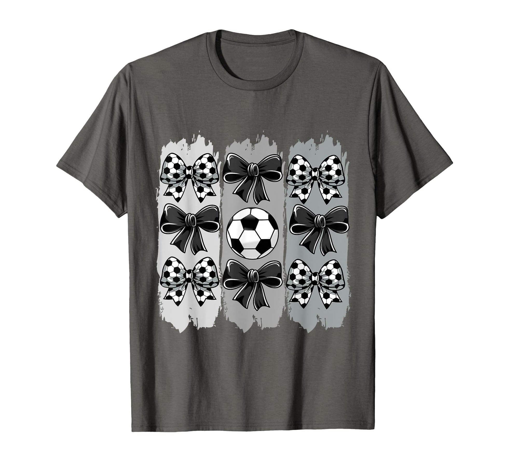 Soccer Coquette Bow Soccer Ball T-Shirt - Minimalist Print for Adults - T-Shirt, Sweatshirt, Hoodie