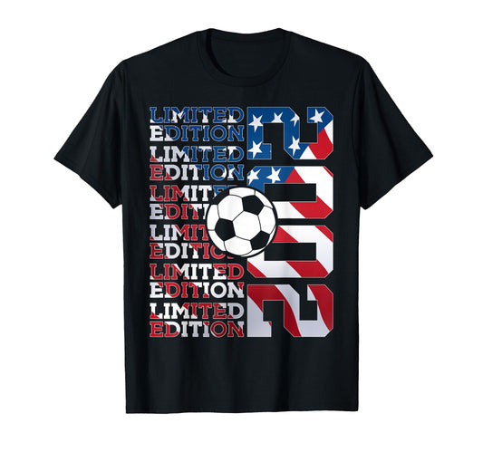2002 24 Years Soccer 24Th Birthday T-Shirt - Custom Art Print Unisex - T-Shirt, Sweatshirt, Hoodie
