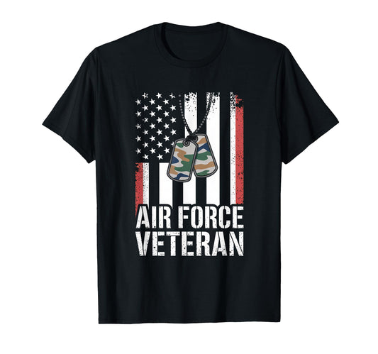 Air Force Veteran Us American Flag Dad T-Shirt - Trendy Graphic Men Women - T-Shirt, Sweatshirt, Hoodie