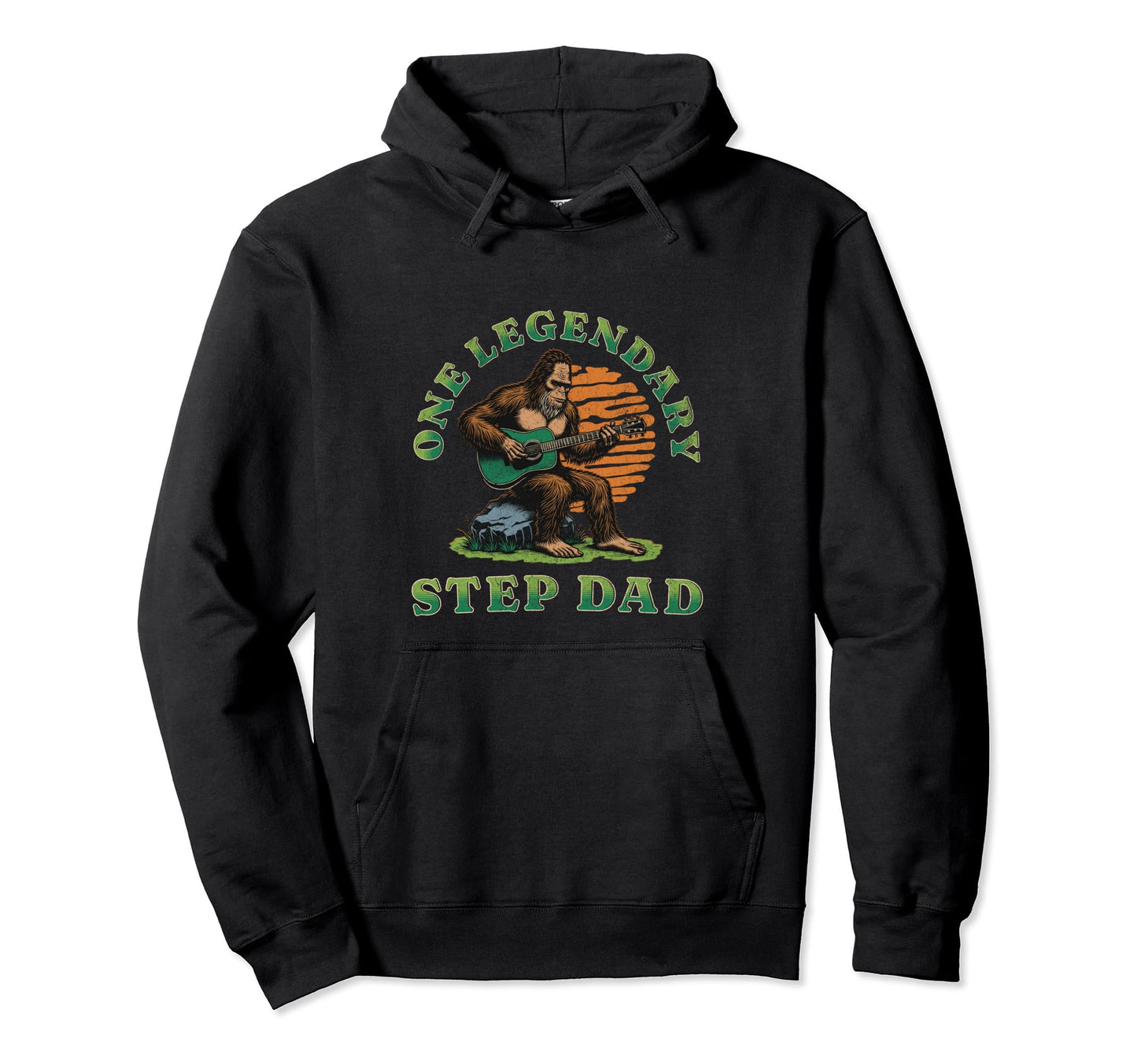 One Legendary Step Dad Funny Fathers Day Hoodie - Graphic Print Unisex - T-Shirt, Sweatshirt, Hoodie