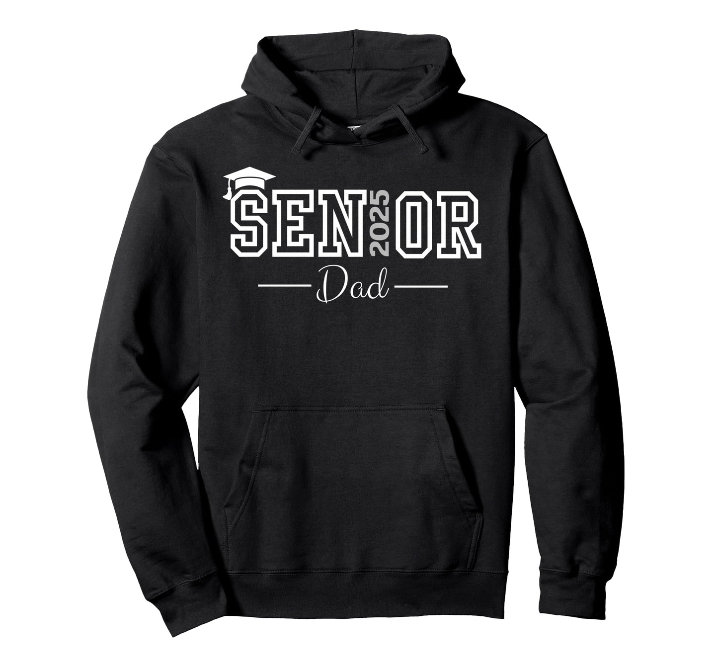 Heart Graduate Proud Dad Senior 2025 Class Hoodie - Trendy Graphic Unisex - T-Shirt, Sweatshirt, Hoodie
