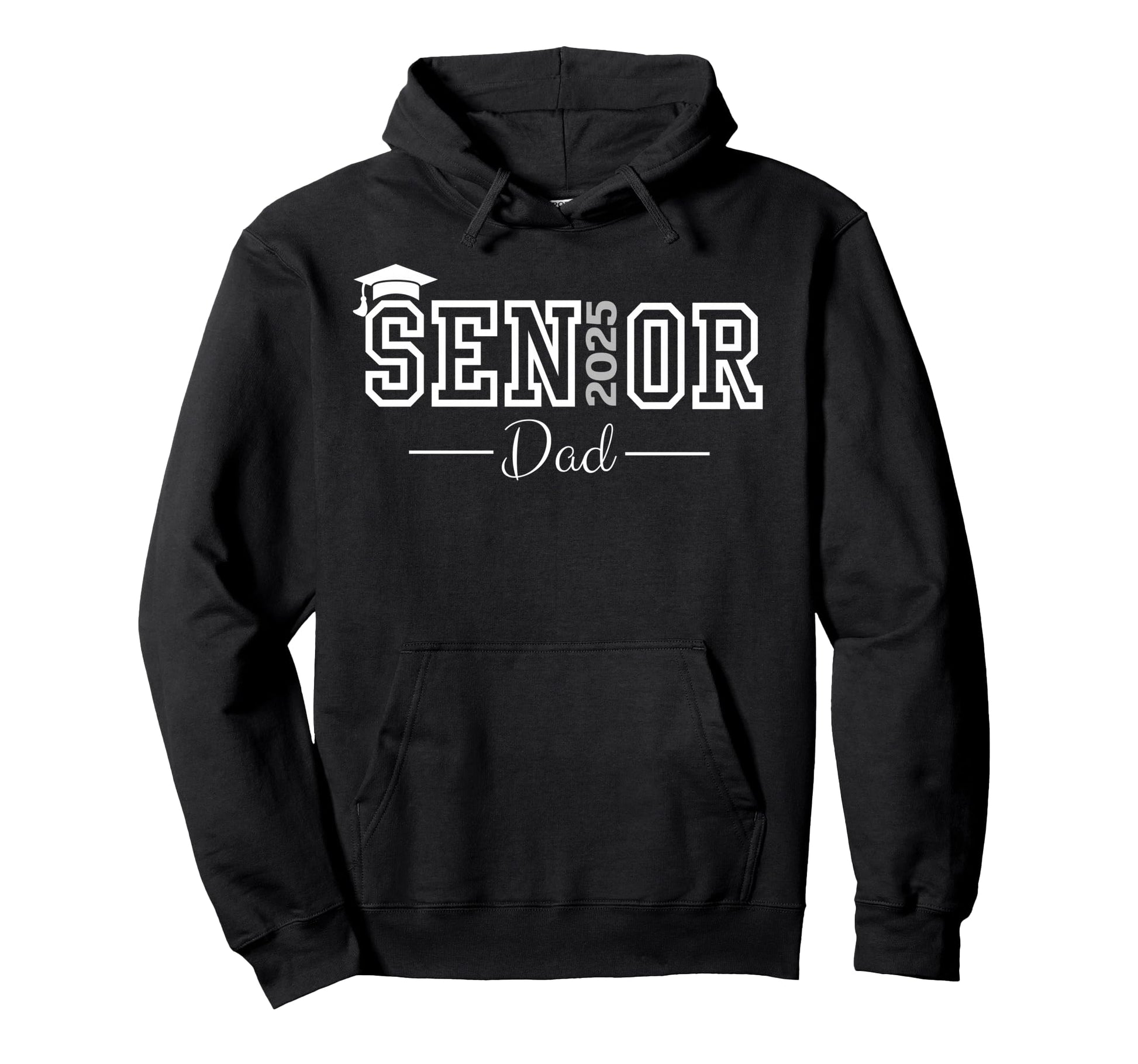 Heart Graduate Proud Dad Senior 2025 Class Hoodie - Trendy Graphic Unisex - T-Shirt, Sweatshirt, Hoodie