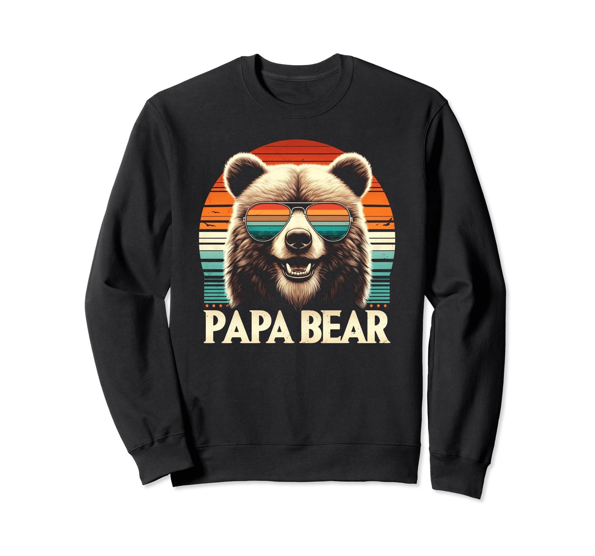 Papa Bear Sunglasses Funny Bear Dad Sweatshirt - Unique Graphic for Adults - T-Shirt, Sweatshirt, Hoodie