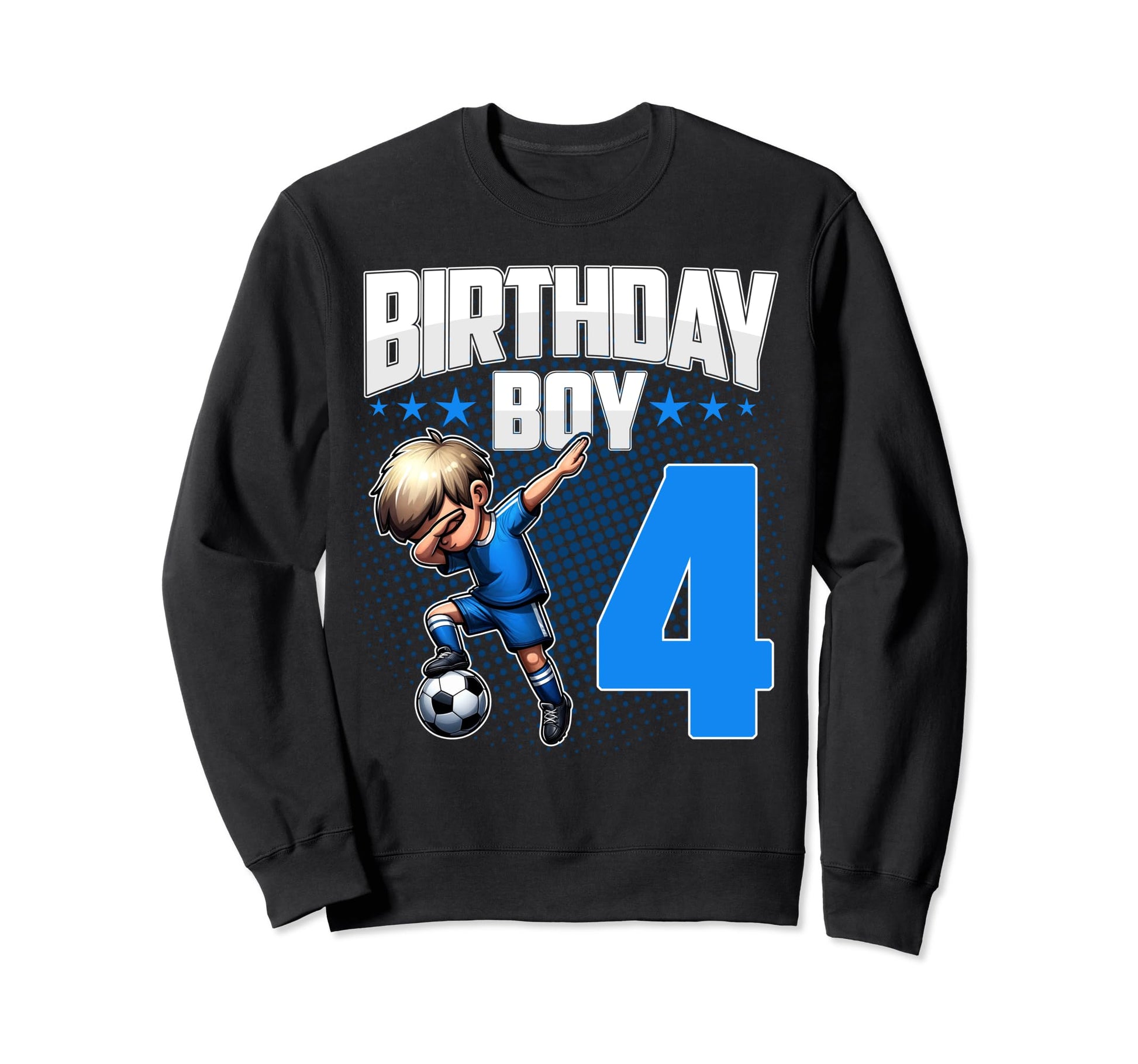 4Th Birthday Soccer Dabbing 4 Sweatshirt - Casual Everyday Wear for Adults - T-Shirt, Sweatshirt, Hoodie