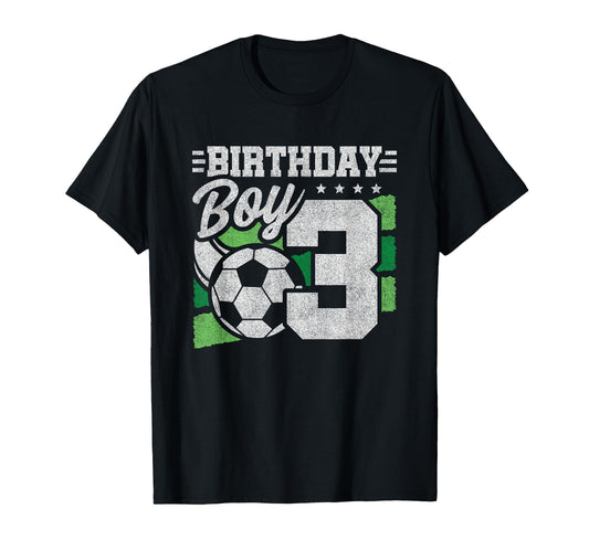 3 Year Old Soccer Birthday 3Rd T-Shirt - Aesthetic Graphic Men Women - T-Shirt, Sweatshirt, Hoodie