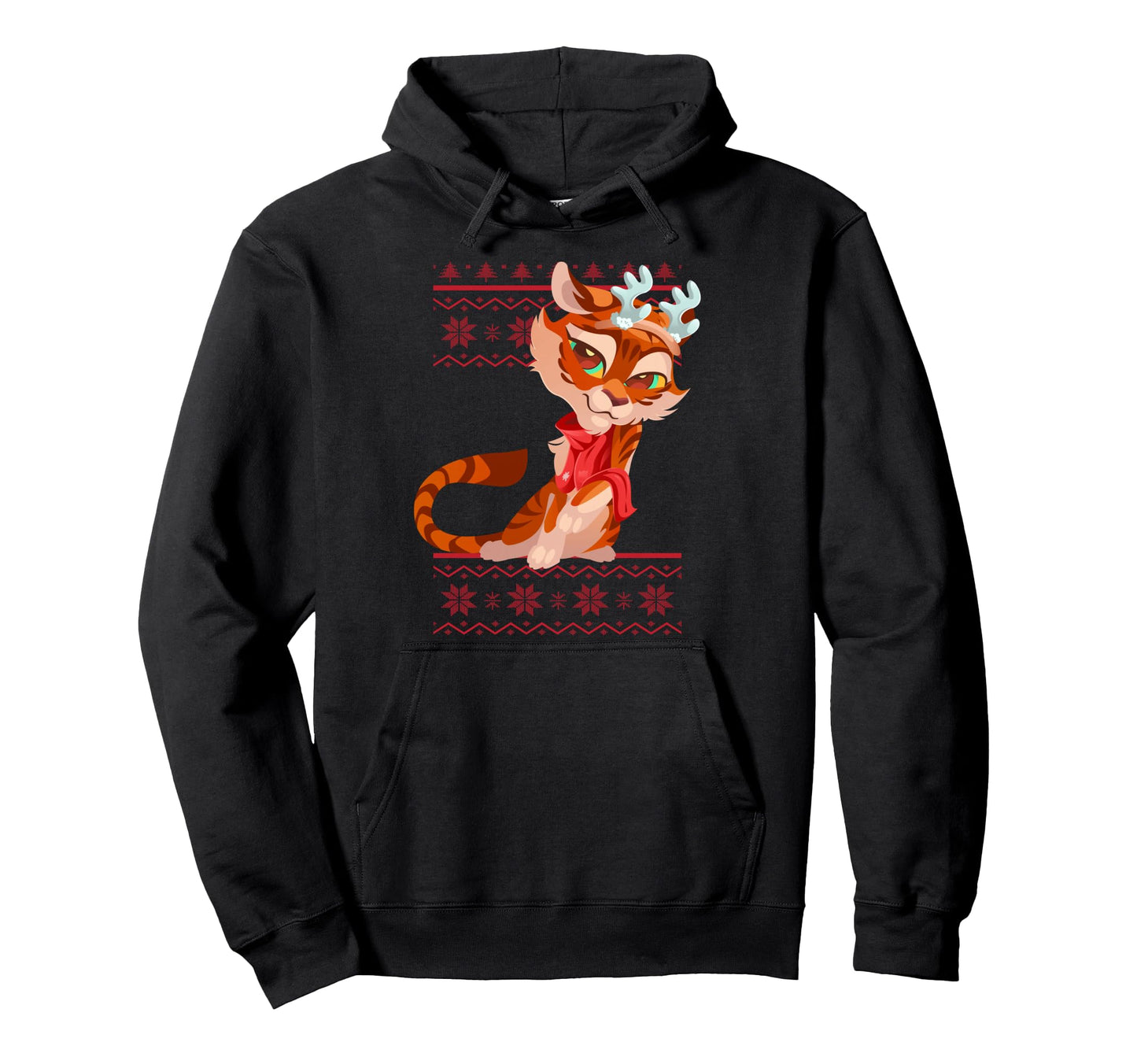 Ugly Cat X Mas Sweaters Mom Dad Hoodie - Trendy Graphic Unisex - T-Shirt, Sweatshirt, Hoodie