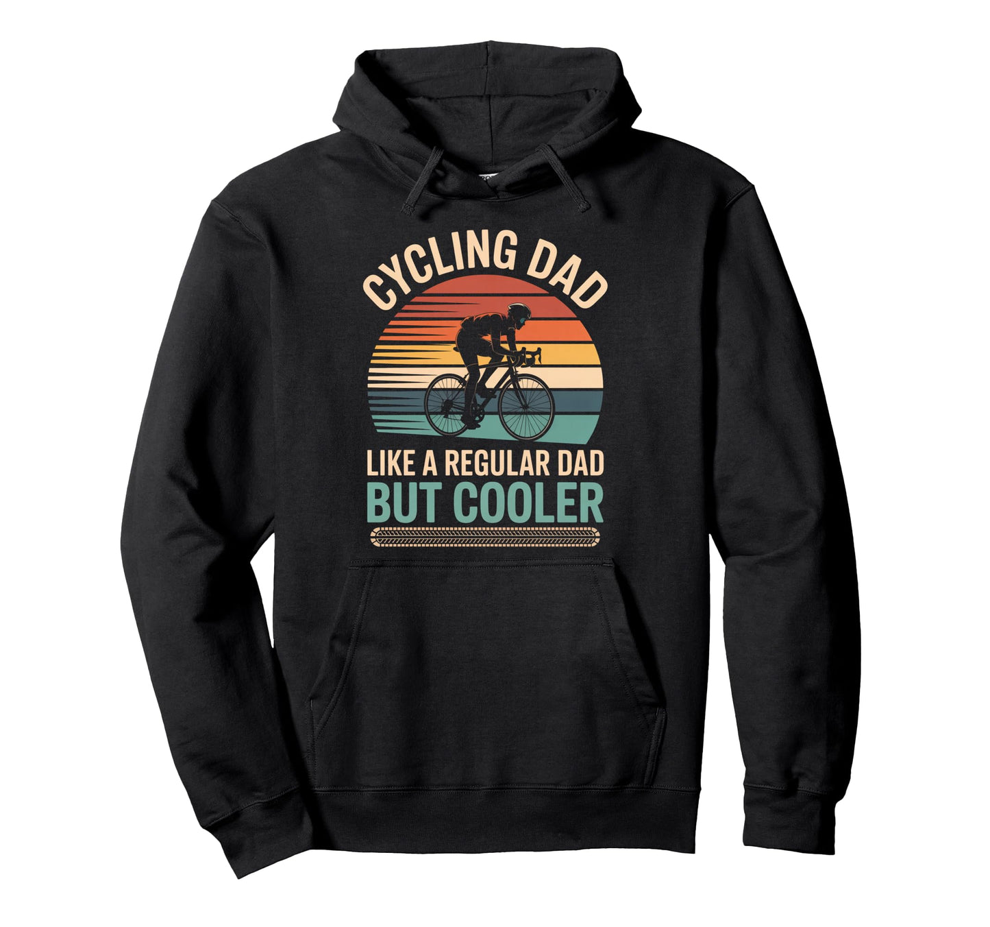 Cycling Dad Like Regular Dad But Cooler Hoodie - Minimalist Print Unisex - T-Shirt, Sweatshirt, Hoodie