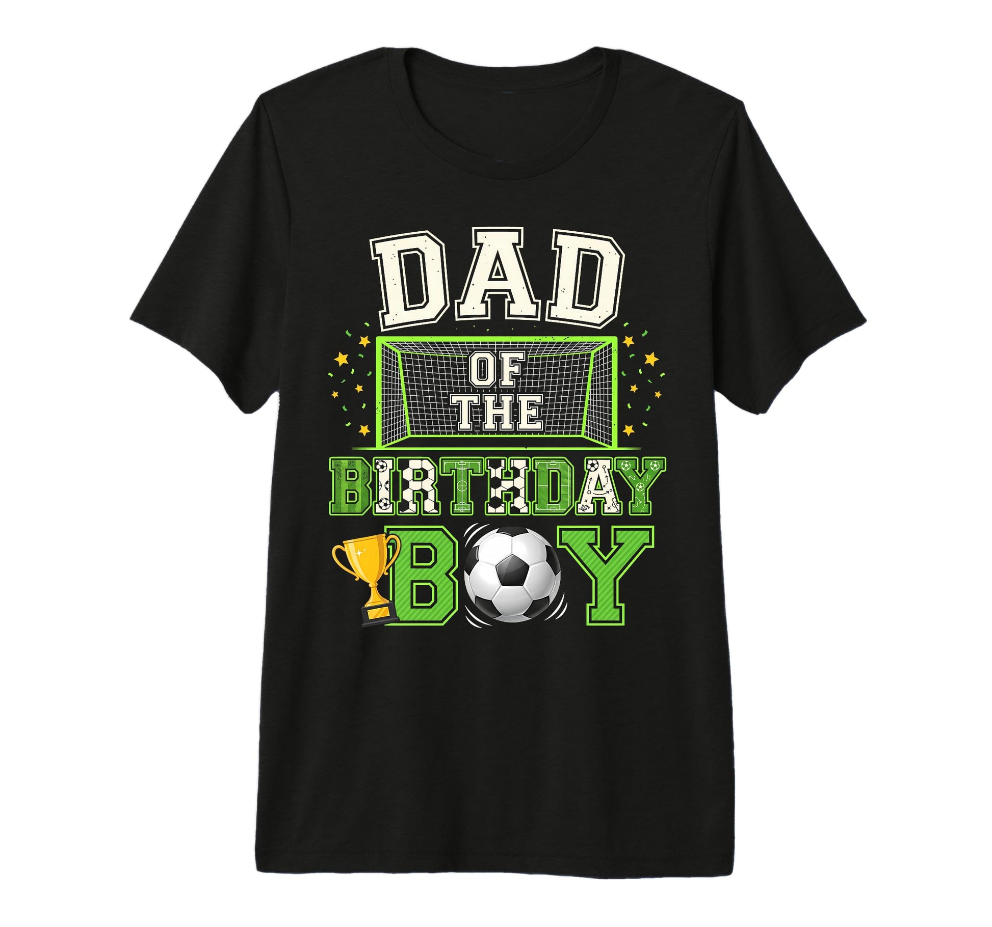 Dad Birthday Party Family Matching Soccer T-Shirt - Graphic Print Unisex - T-Shirt, Sweatshirt, Hoodie