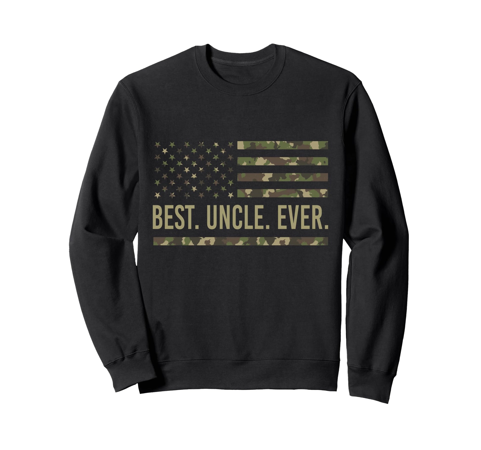 Best Uncle Ever Us American Flag Sweatshirt - Trendy Graphic for Adults - T-Shirt, Sweatshirt, Hoodie