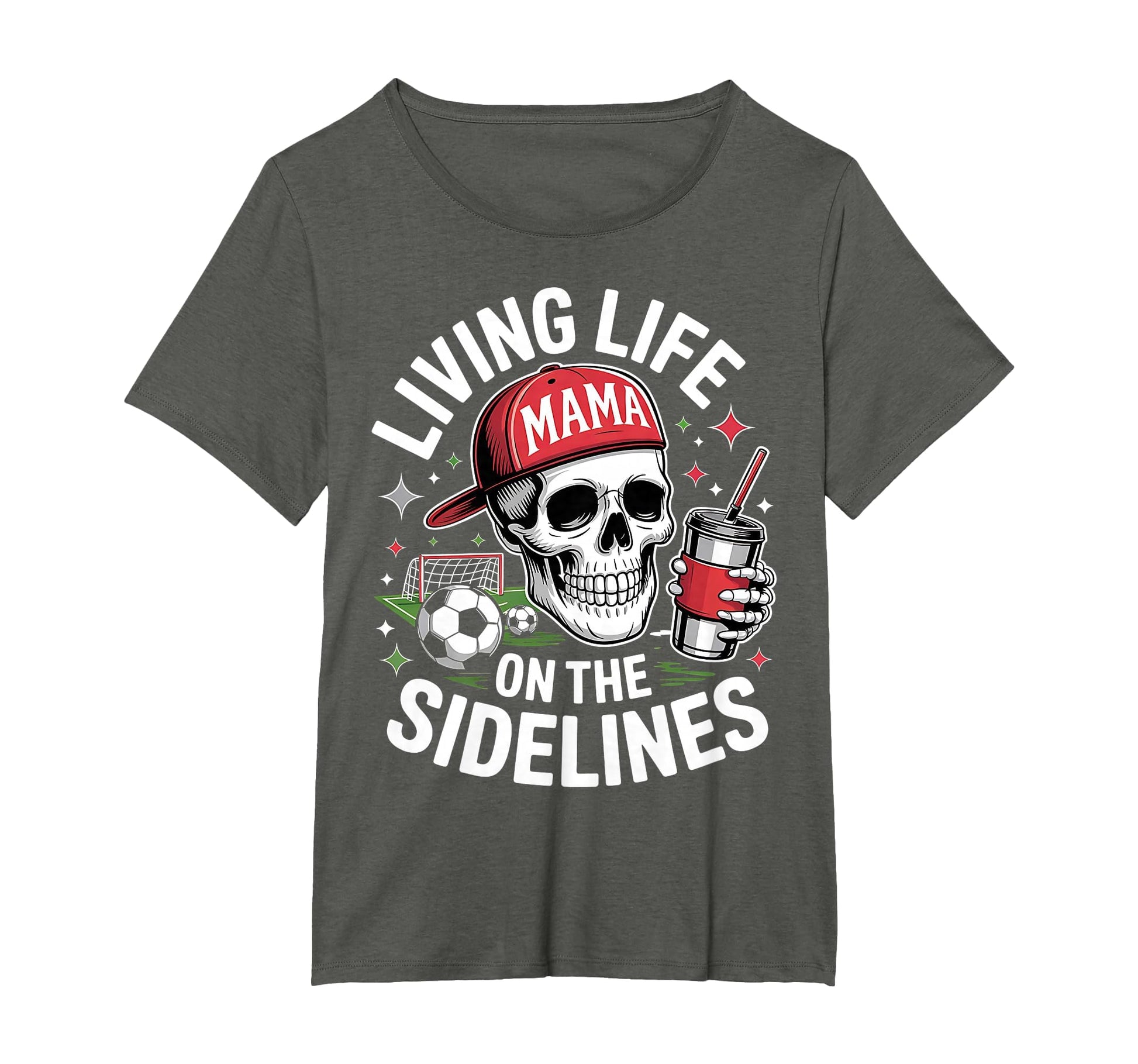 Soccer Mama Living Life Sidelines T-Shirt - Custom Art Print for Adults - T-Shirt, Sweatshirt, Hoodie
