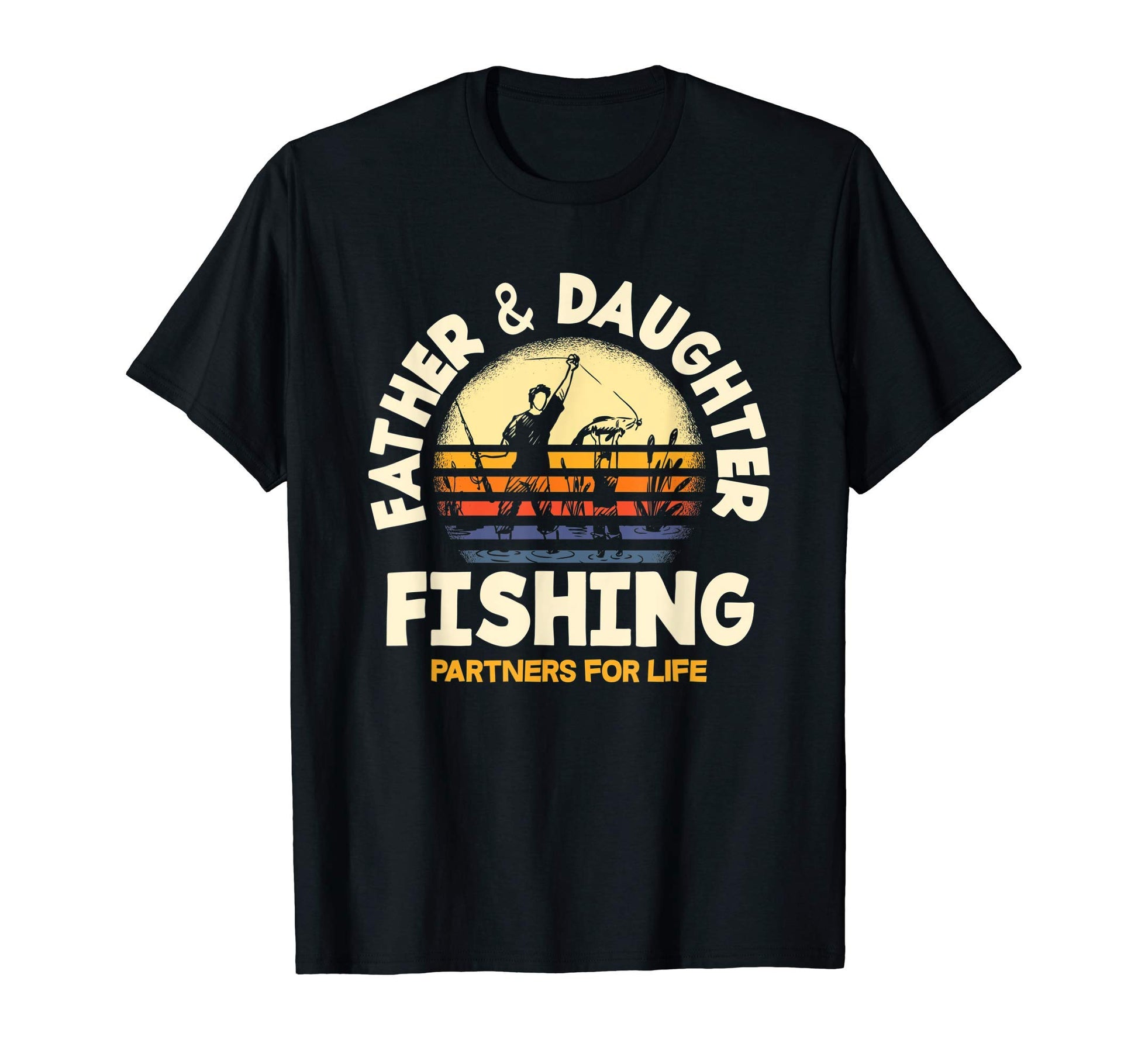 Father And Daughter Fishing Partners T-Shirt - Unique Graphic Men Women - T-Shirt, Sweatshirt, Hoodie