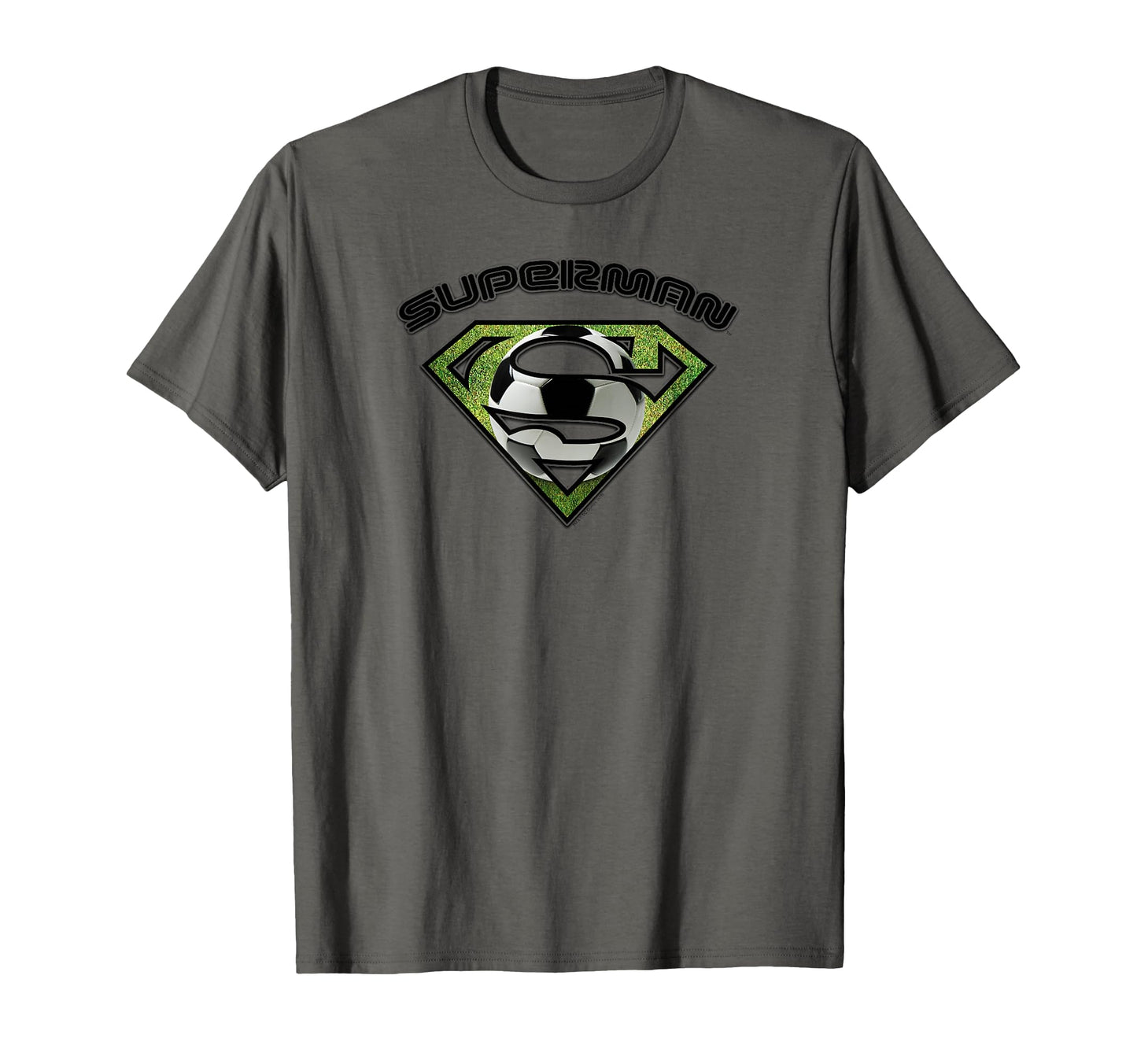 Superman Soccer Shield T-Shirt - Novelty Apparel for Adults - T-Shirt, Sweatshirt, Hoodie