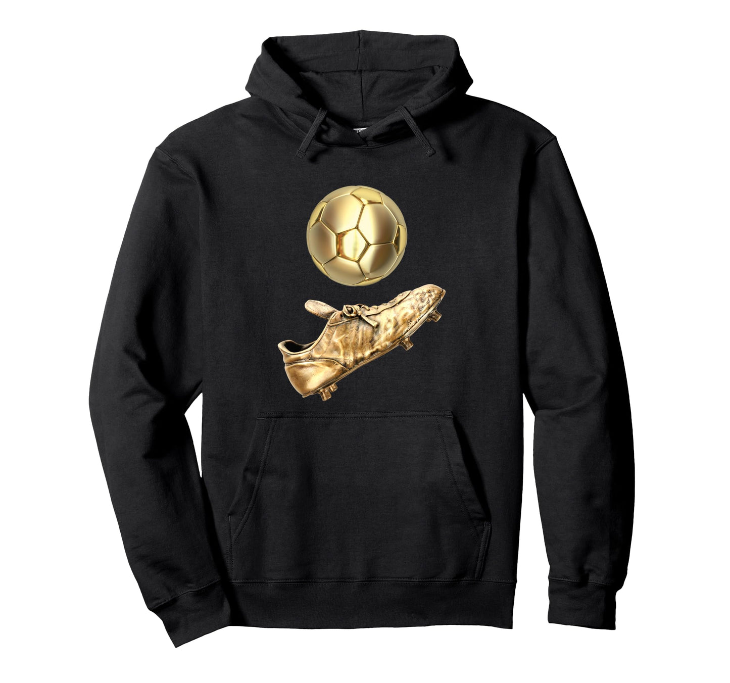 Soccer Champions Award Gold Cleats Ball Hoodie - Novelty Apparel Unisex - T-Shirt, Sweatshirt, Hoodie