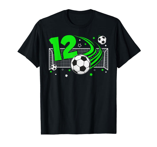 12Th Birthday Soccer 12 Year Old T-Shirt - Streetwear Style for Adults - T-Shirt, Sweatshirt, Hoodie