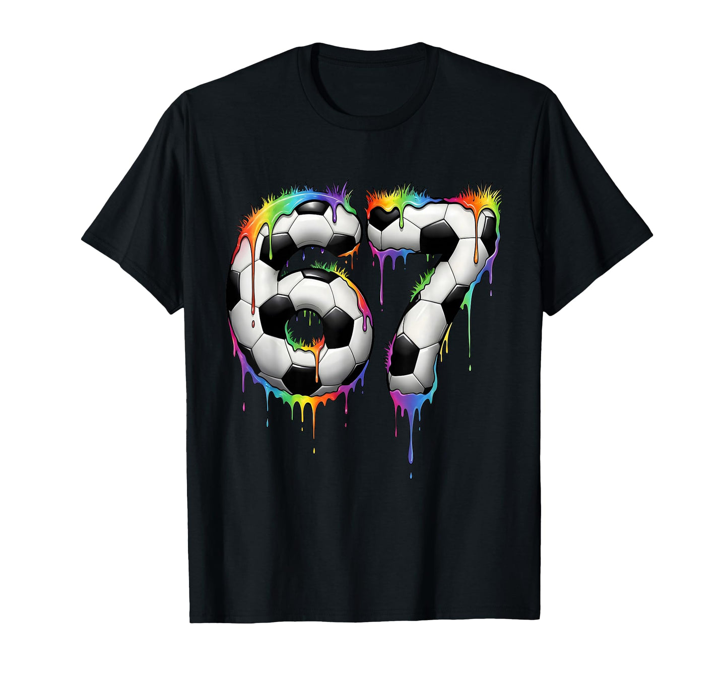 Soccer 67 Six Seven Funny Gen T-Shirt - Fun Novelty Design for Adults - T-Shirt, Sweatshirt, Hoodie