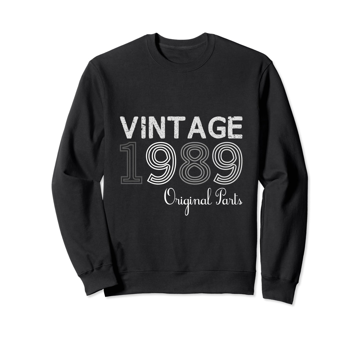 Year 1989 Gift Birthday Mom Dad Sweatshirt - Minimalist Print for Adults - T-Shirt, Sweatshirt, Hoodie