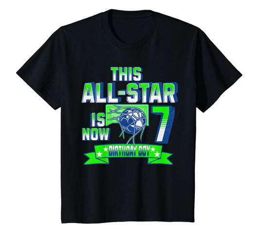 Age 7 Personalized Soccer Party 7Th T-Shirt - Minimalist Print Unisex - T-Shirt, Sweatshirt, Hoodie