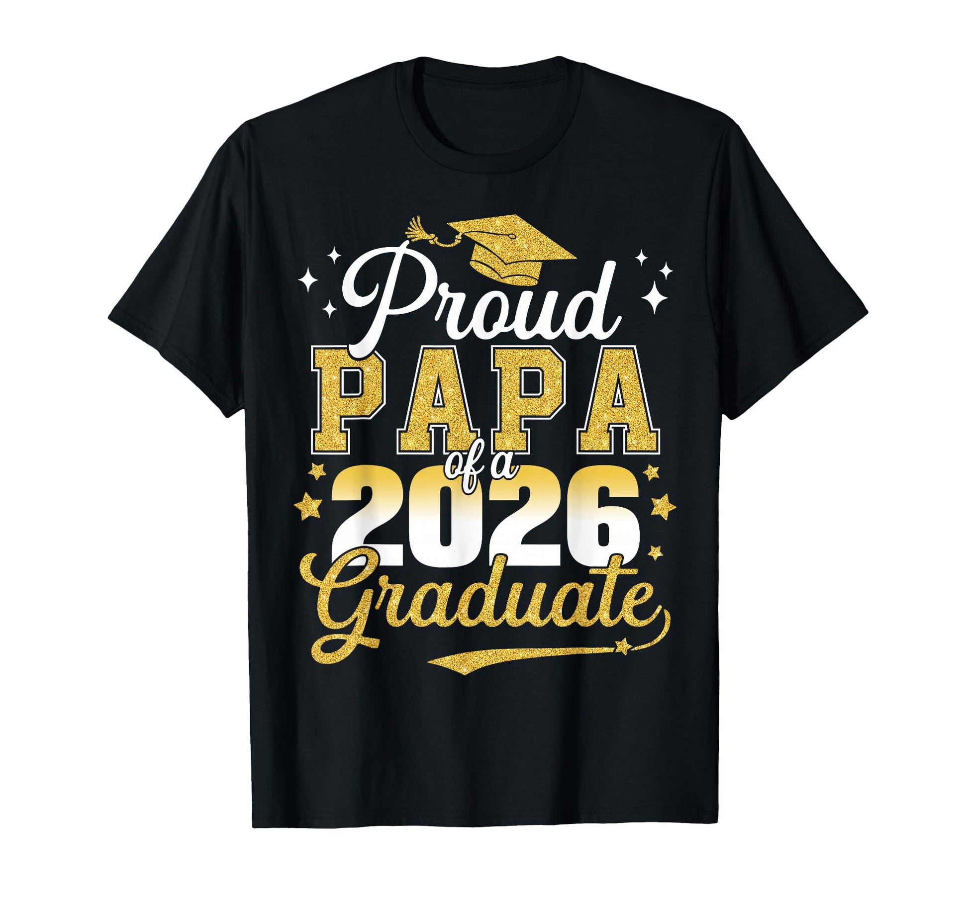 Proud Papa Class 2026 Graduate Senior T-Shirt - Custom Art Print Men Women - T-Shirt, Sweatshirt, Hoodie