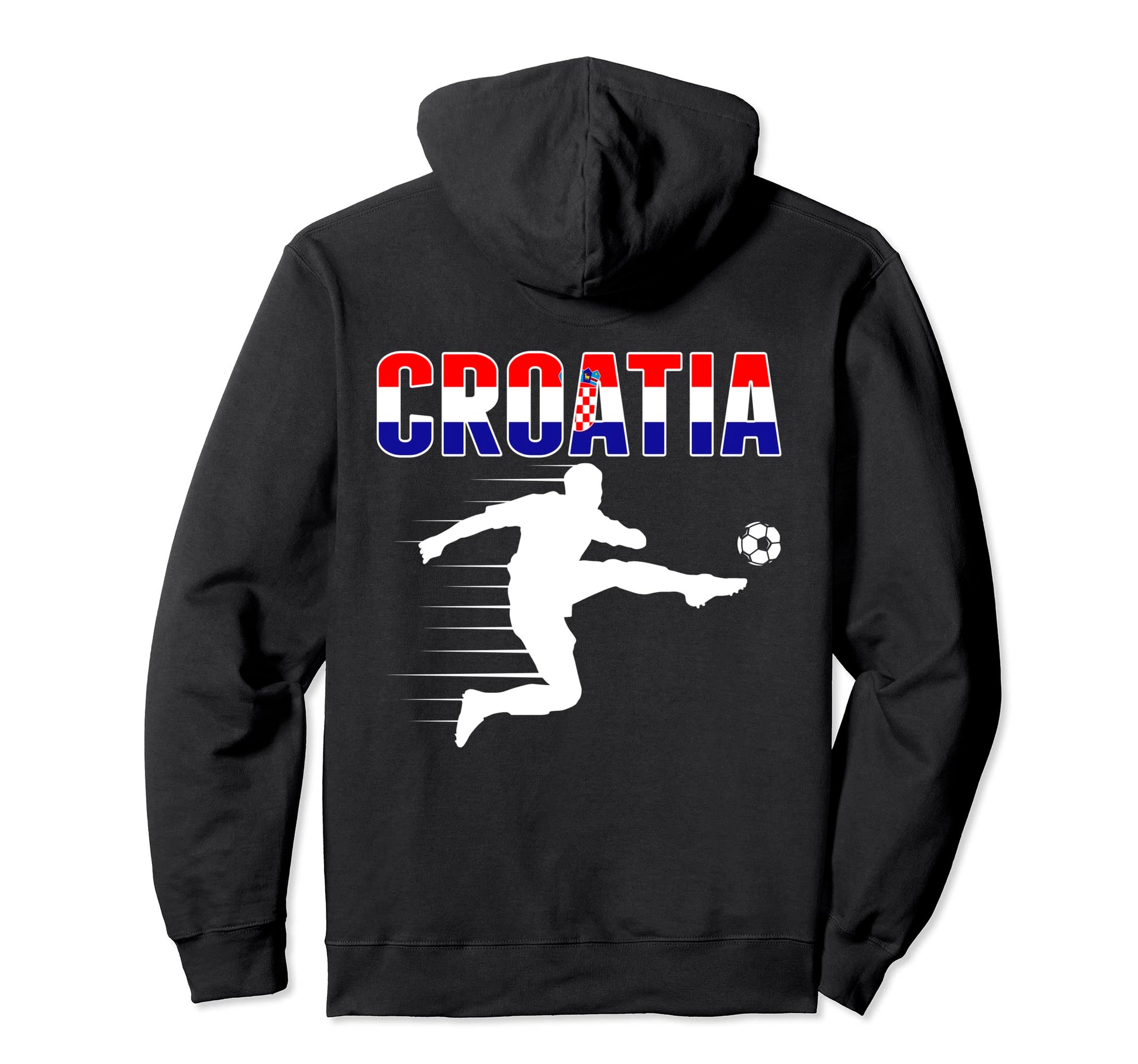 Croatia Soccer Fans Jersey Croatian Hoodie - Fun Novelty Design Men Women - T-Shirt, Sweatshirt, Hoodie