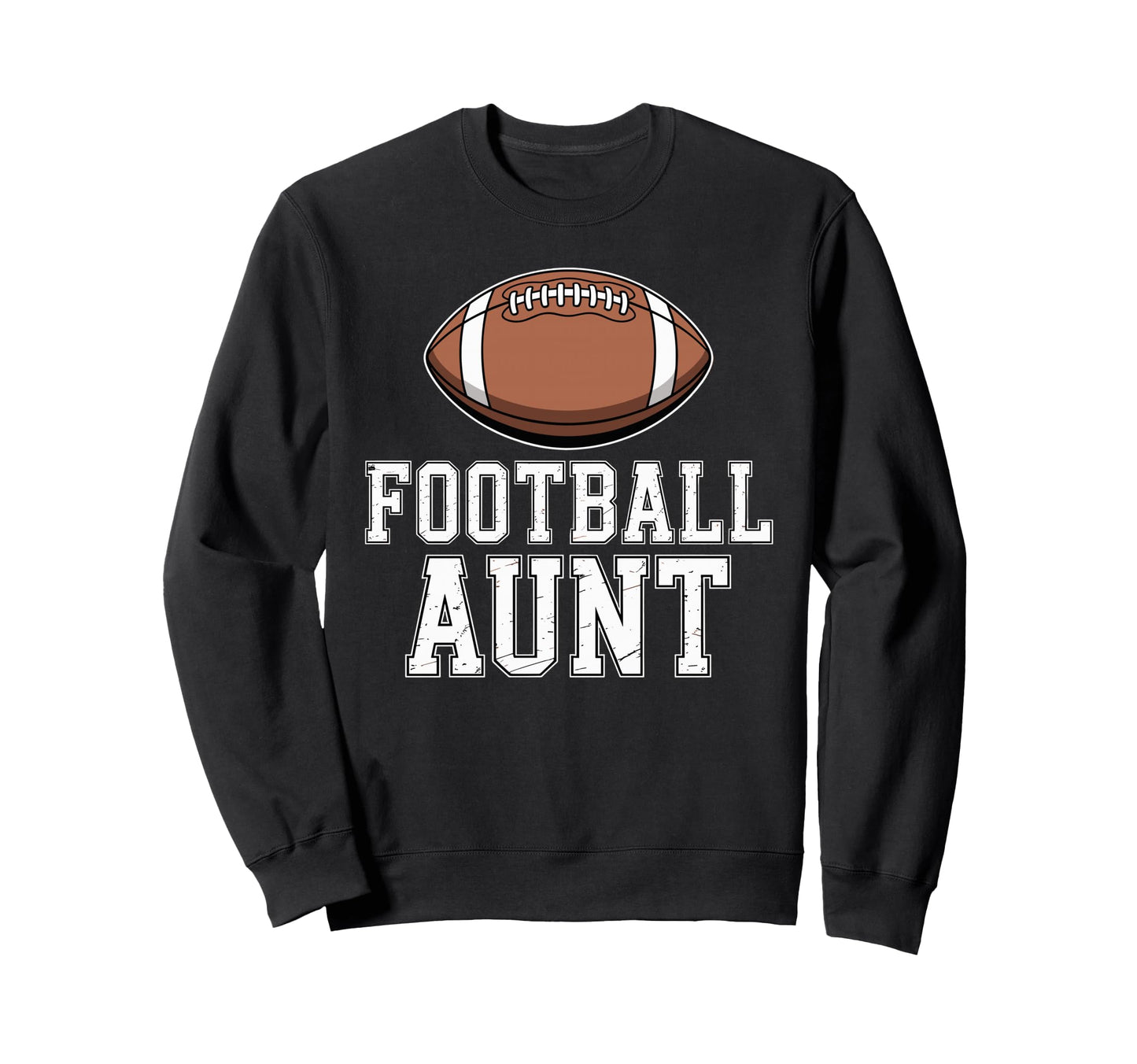 Proud Football Aunt Game Day American Sweatshirt - Graphic Print Unisex - T-Shirt, Sweatshirt, Hoodie