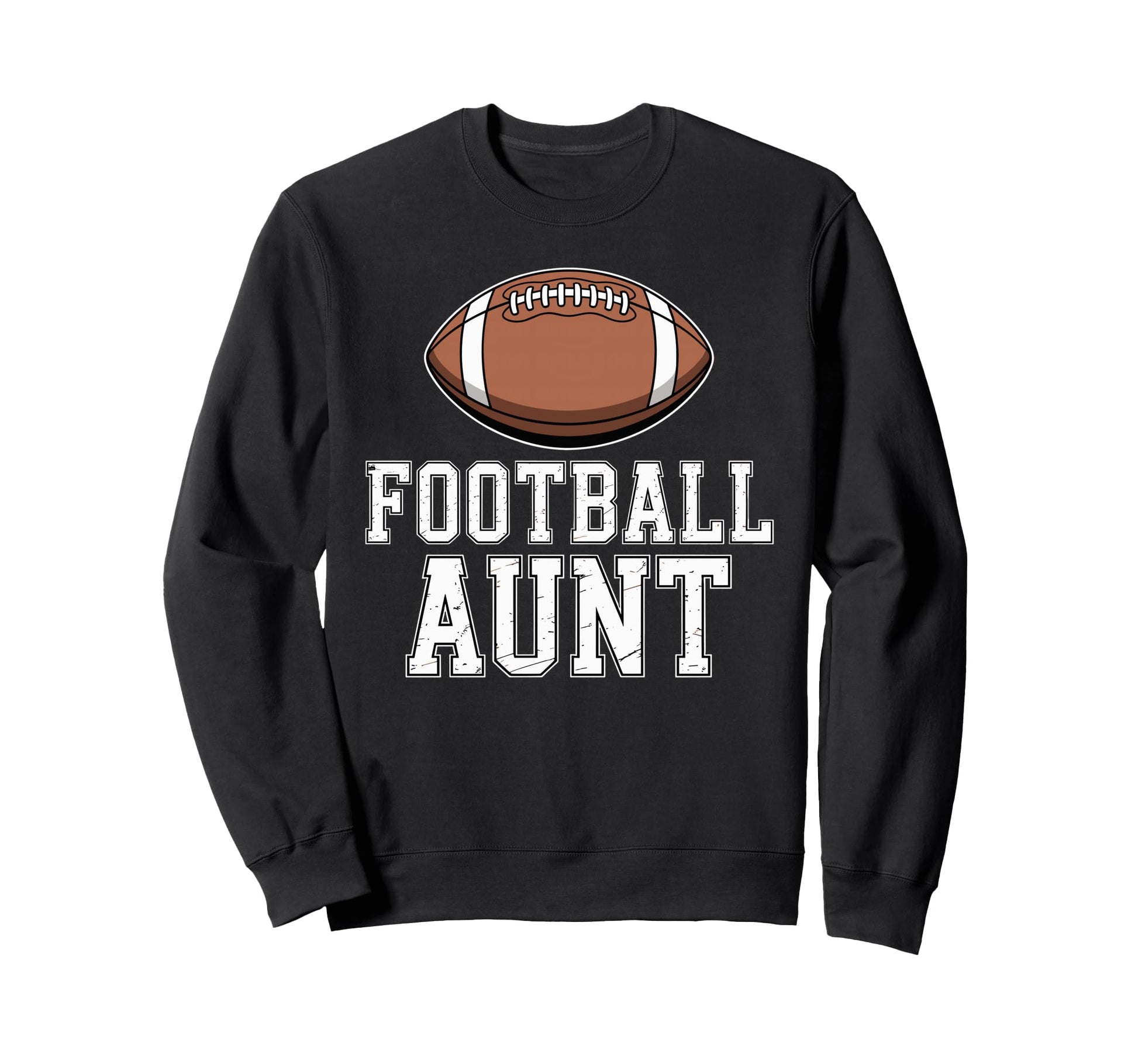 Proud Football Aunt Game Day American Sweatshirt - Graphic Print Unisex - T-Shirt, Sweatshirt, Hoodie