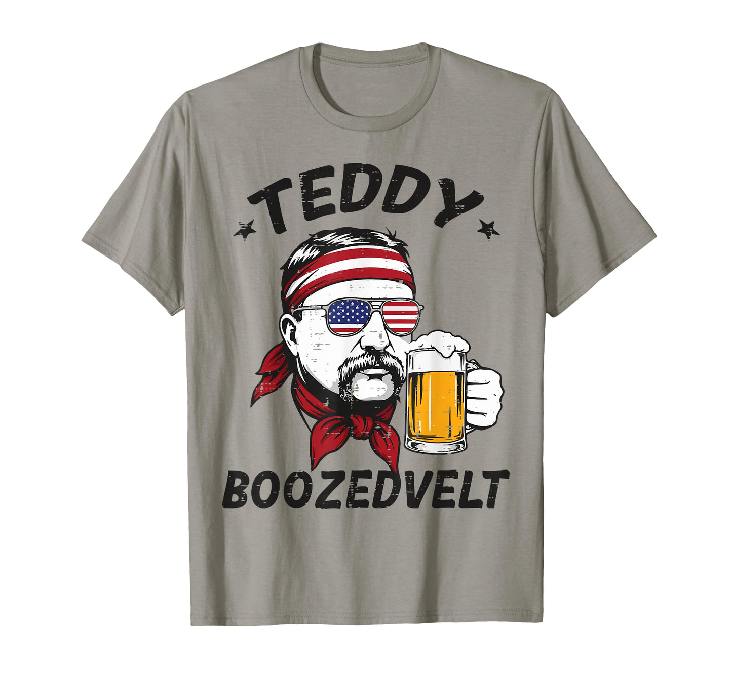 4Th July Teddy Boozedvelt Roosevelt Dad T-Shirt - Unique Graphic for Adults - T-Shirt, Sweatshirt, Hoodie