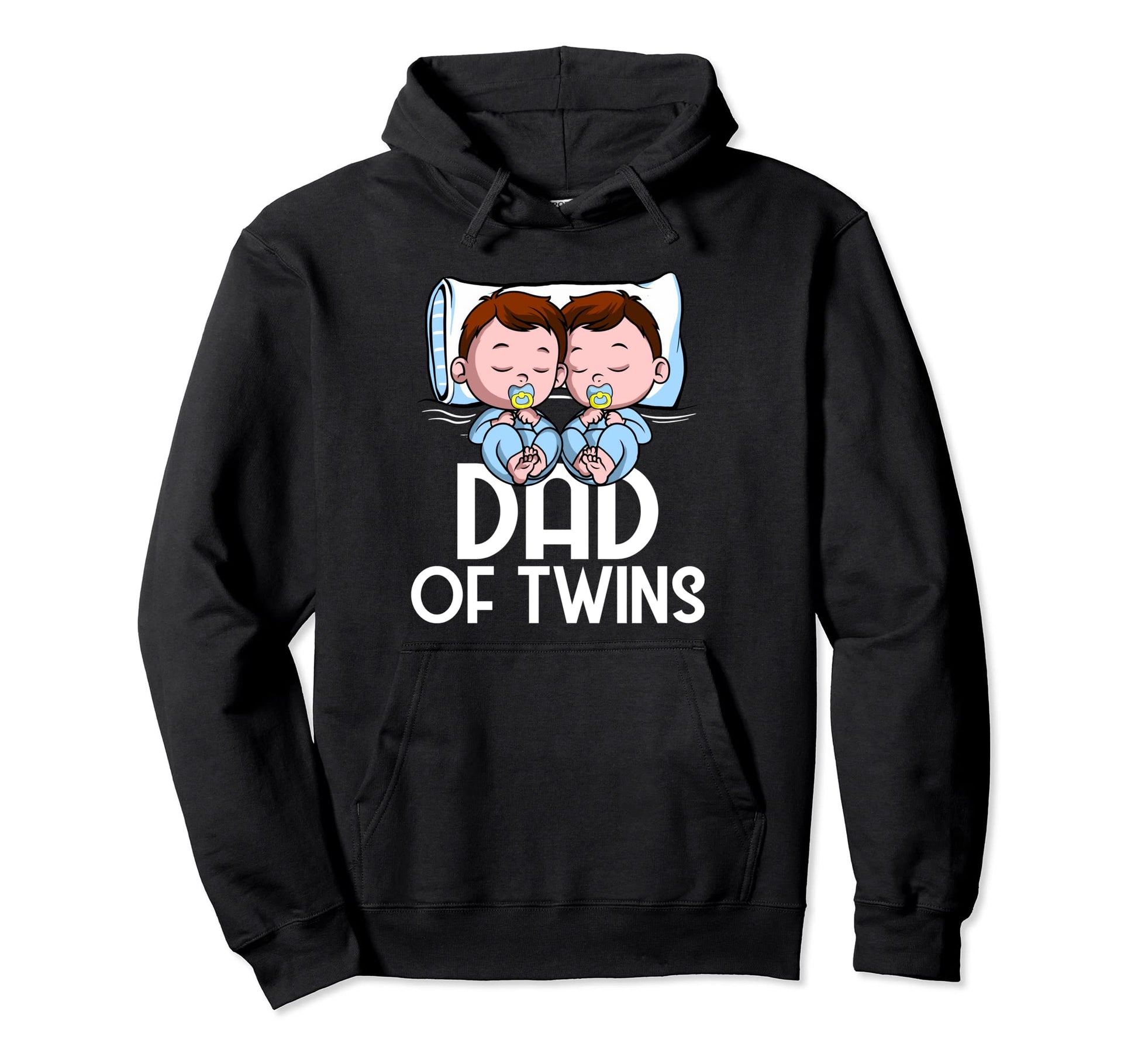 Dad Twins Pregnancy Announcement Two Twin Hoodie - Novelty Apparel Unisex - T-Shirt, Sweatshirt, Hoodie