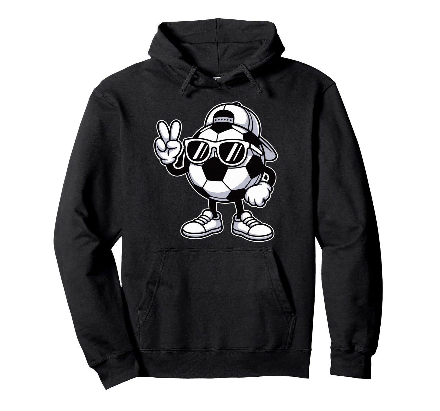 Soccer Ball Sunglasses Funny Soccer Hoodie - Aesthetic Graphic for Adults - T-Shirt, Sweatshirt, Hoodie