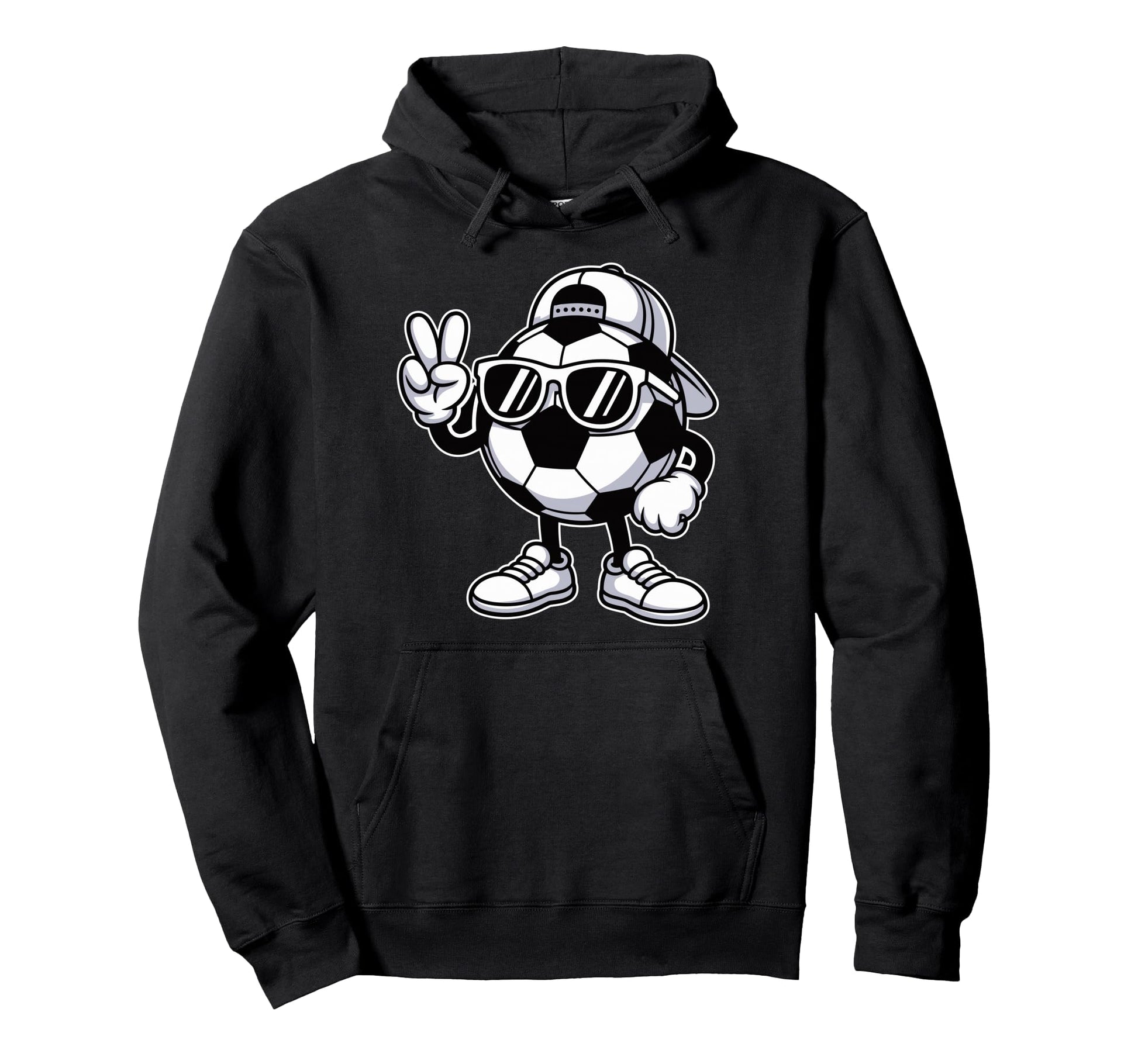 Soccer Ball Sunglasses Funny Soccer Hoodie - Aesthetic Graphic for Adults - T-Shirt, Sweatshirt, Hoodie