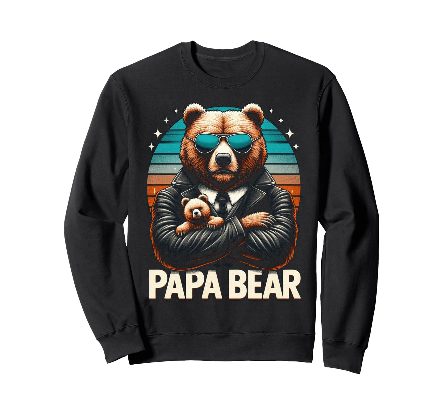 Papa Bear Funny Bears Animal Lover Sweatshirt - Unique Graphic for Adults - T-Shirt, Sweatshirt, Hoodie