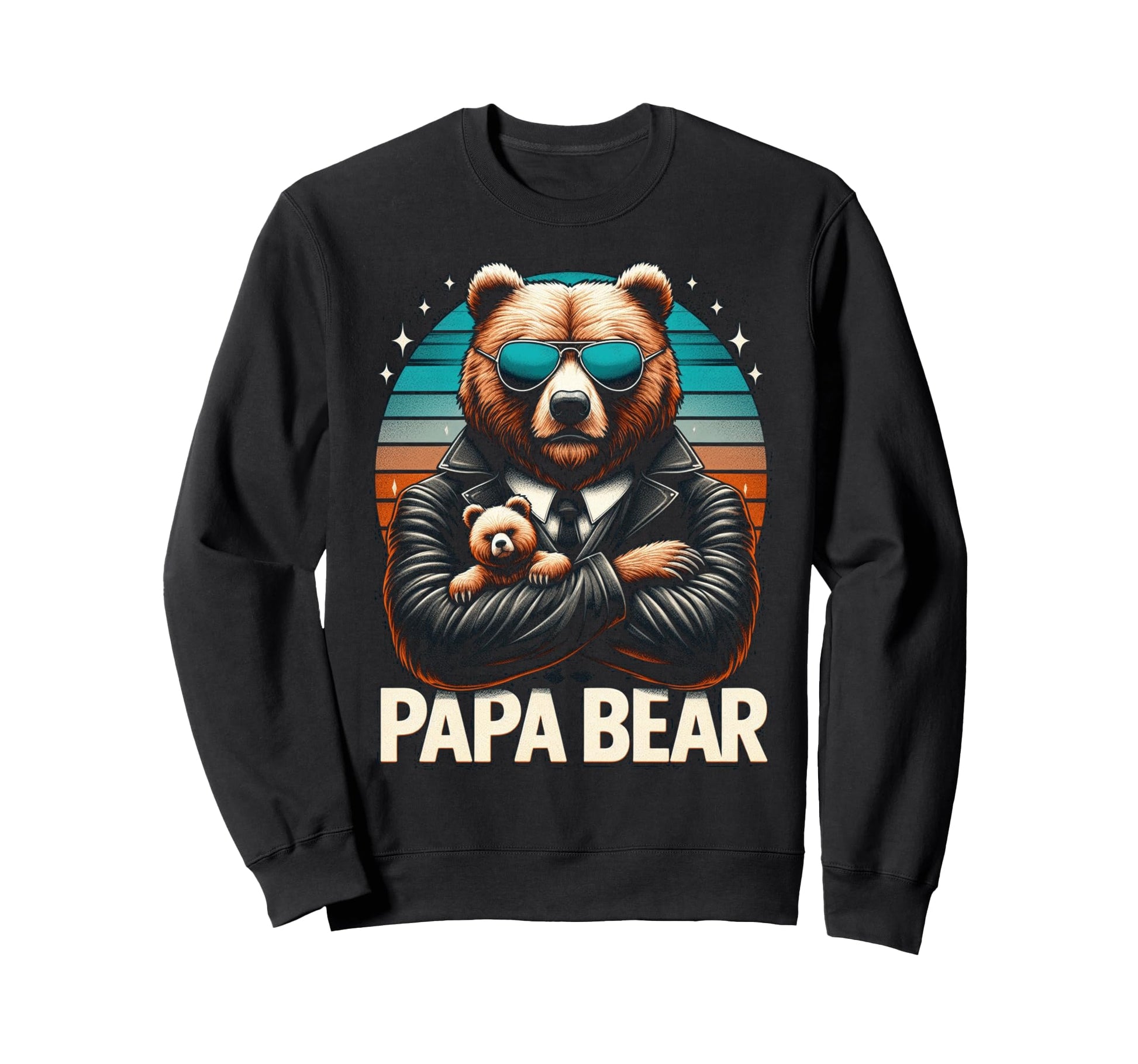 Papa Bear Funny Bears Animal Lover Sweatshirt - Unique Graphic for Adults - T-Shirt, Sweatshirt, Hoodie