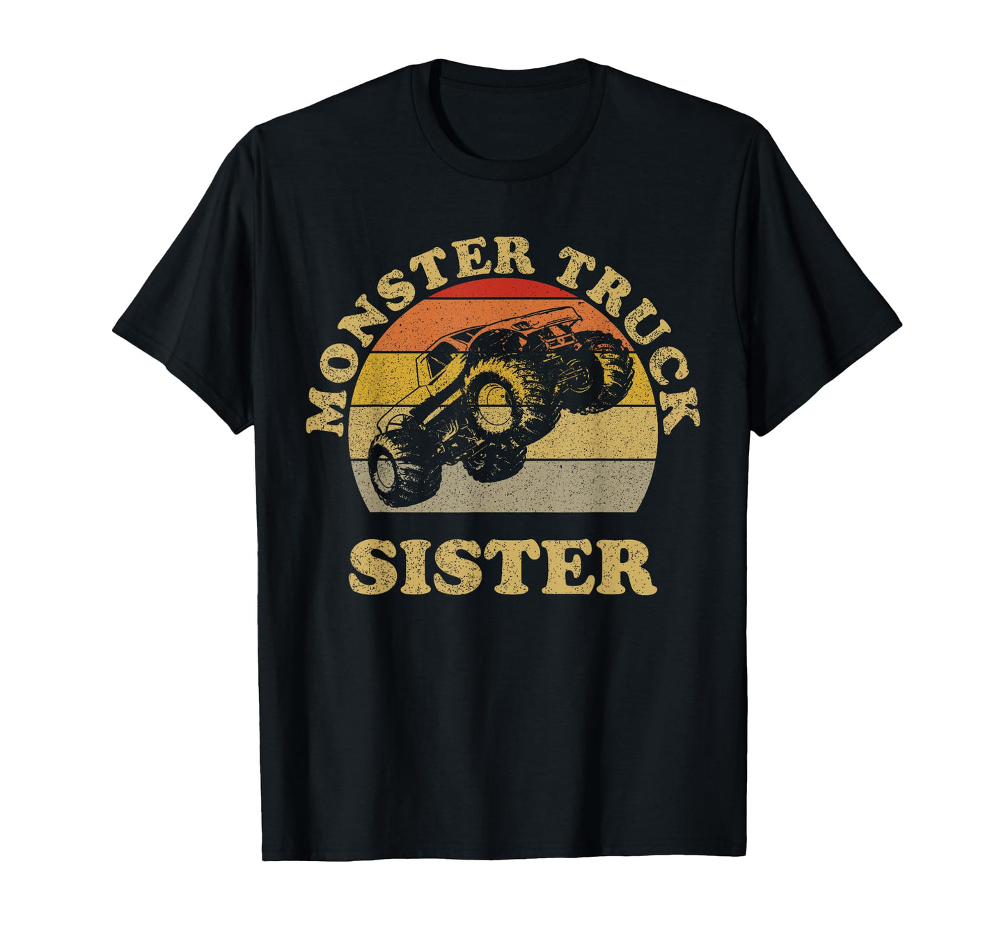 Monster Truck Sister Sunset Sisters T-Shirt - Minimalist Print Unisex - T-Shirt, Sweatshirt, Hoodie