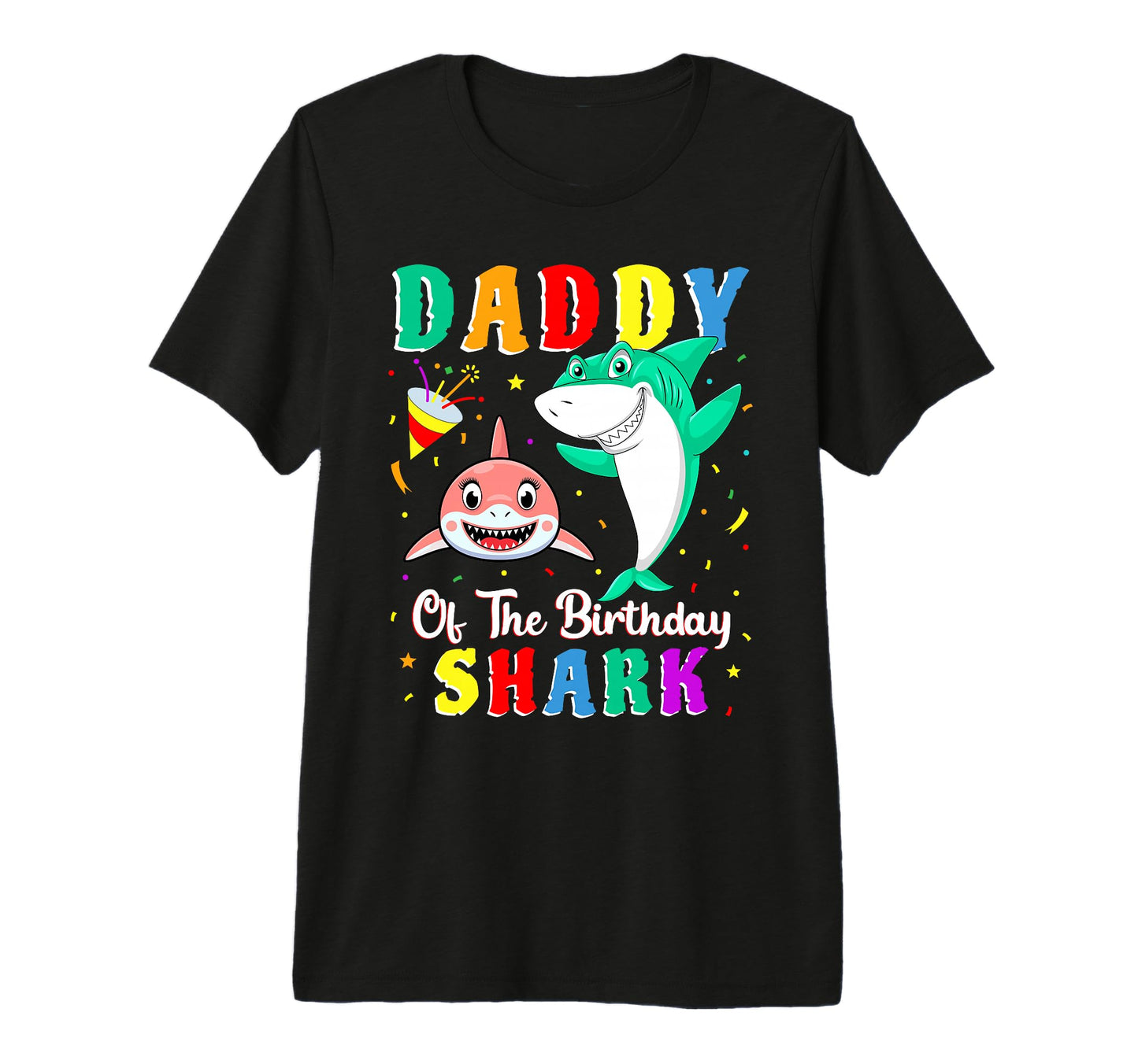 Dad Shark Birthday Family Matching T-Shirt - Fun Novelty Design Unisex - T-Shirt, Sweatshirt, Hoodie