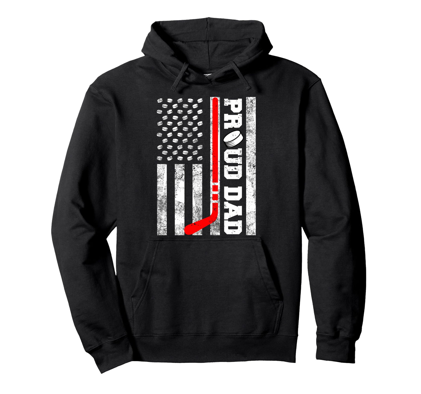 Proud Dad American Distressed Flag Hoodie - Streetwear Style for Adults - T-Shirt, Sweatshirt, Hoodie