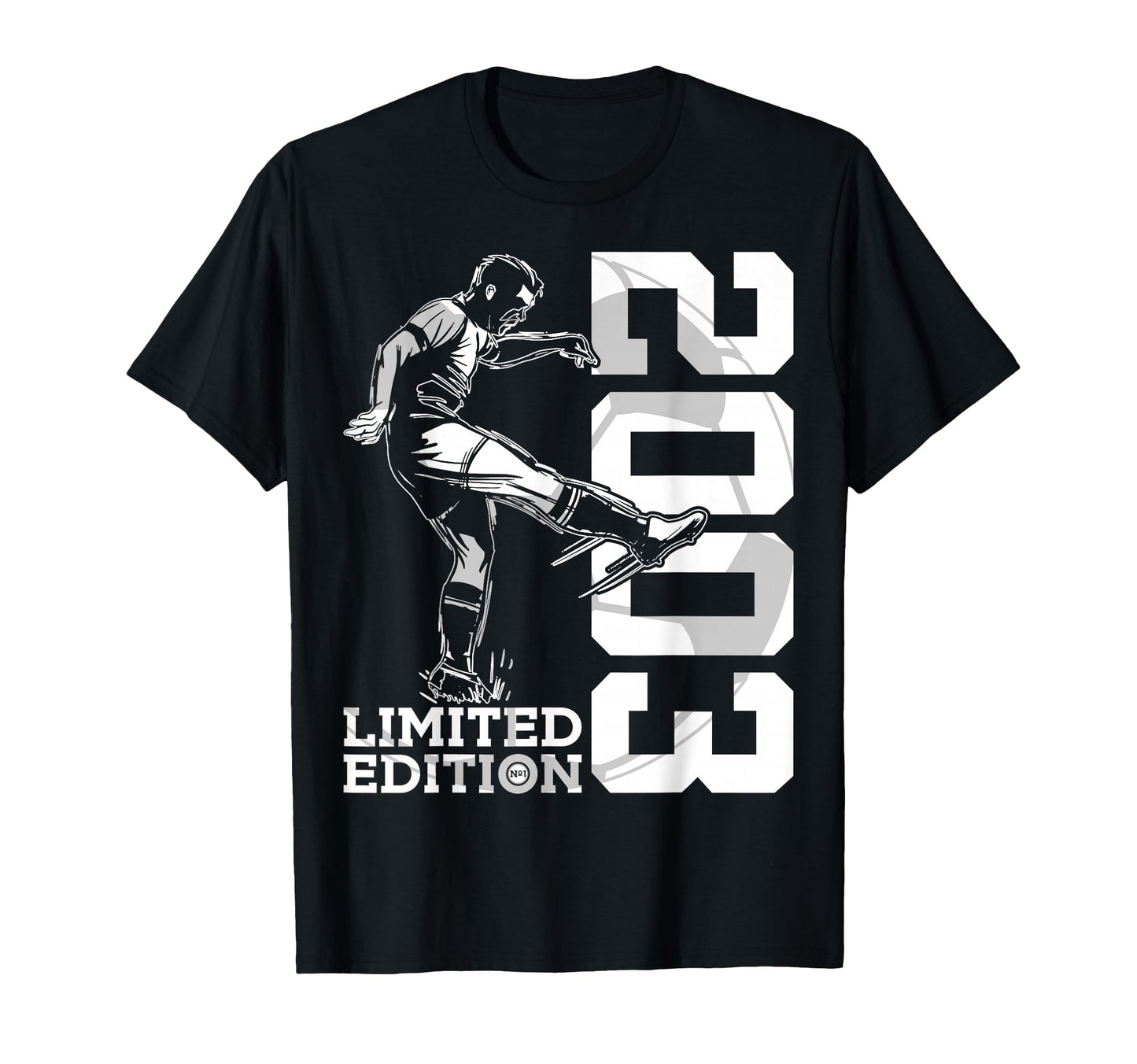 2003 23 Years Soccer 23Rd Birthday T-Shirt - Custom Art Print for Adults - T-Shirt, Sweatshirt, Hoodie