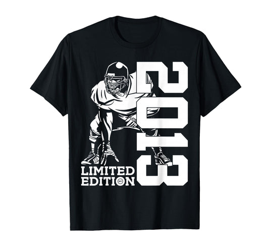 13Th Birthday Football 2013 Football T-Shirt - Graphic Print Unisex - T-Shirt, Sweatshirt, Hoodie