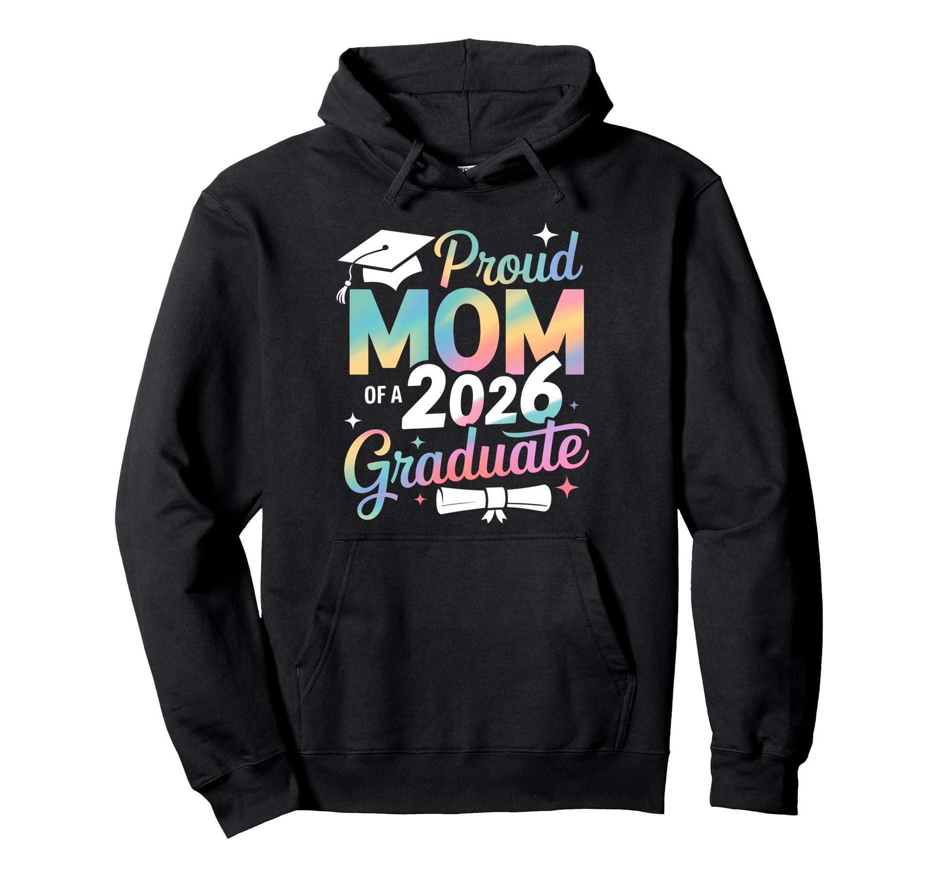 Proud Mom Class 2026 Graduate Senior Hoodie - Custom Art Print Men Women - T-Shirt, Sweatshirt, Hoodie