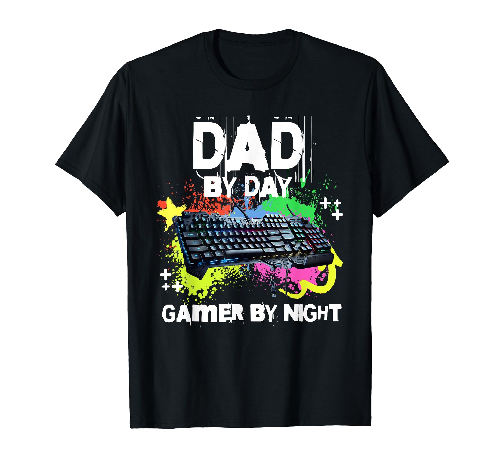 Dad Day Gamer Night Funny Gifts Gaming Dads T-Shirt - Graphic Print Unisex - T-Shirt, Sweatshirt, Hoodie