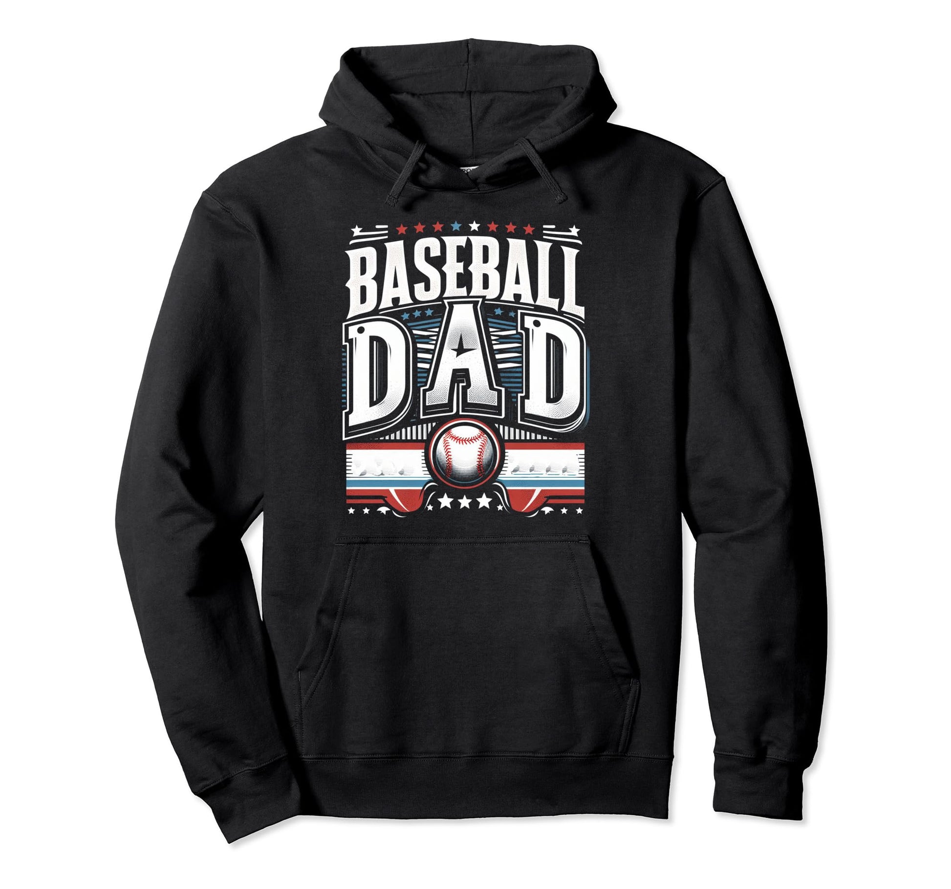 Baseball Dad Fathers Day Hoodie - Minimalist Print for Adults - T-Shirt, Sweatshirt, Hoodie