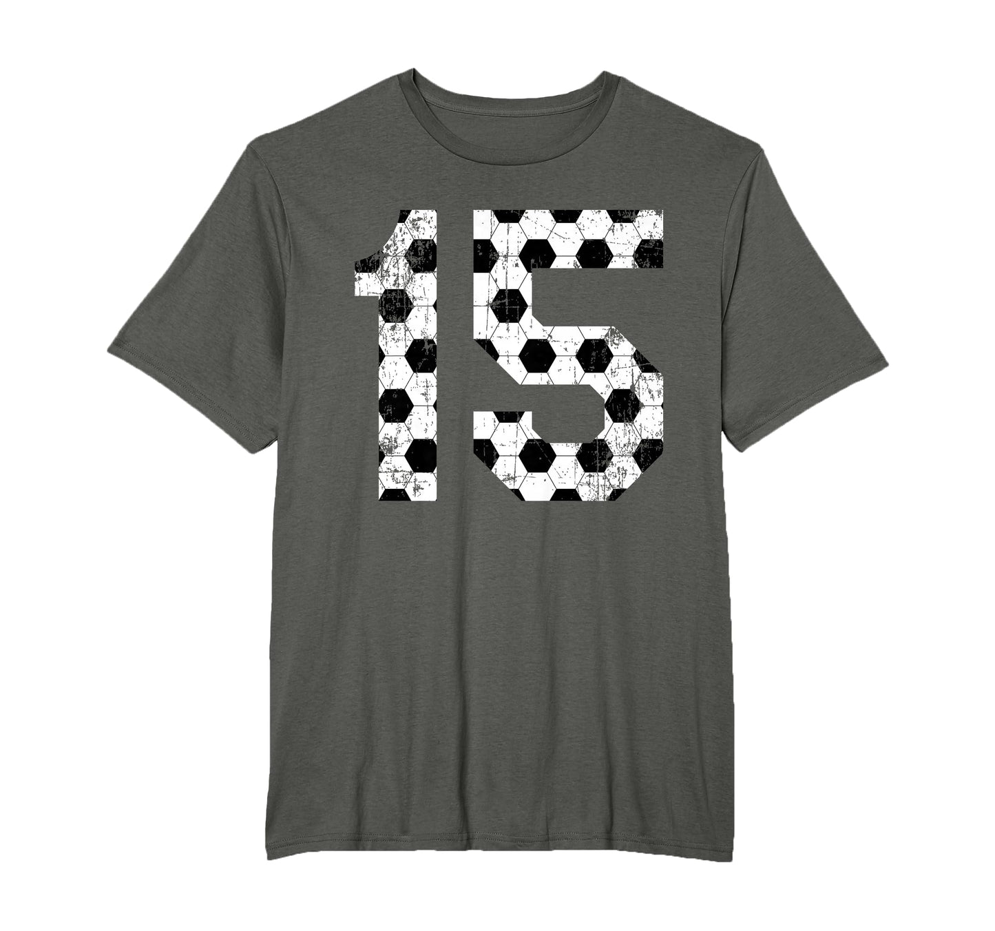 Soccer 15 Jersey Number T-Shirt - Unique Graphic Unisex - T-Shirt, Sweatshirt, Hoodie