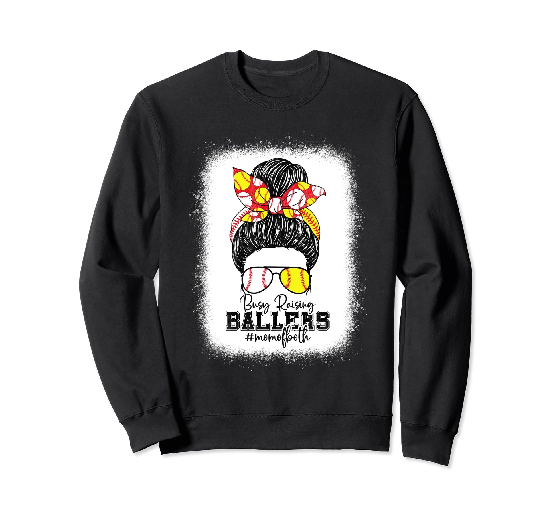 Busy Raising Ballers Softball Funny Sweatshirt - Unique Graphic Men Women - T-Shirt, Sweatshirt, Hoodie